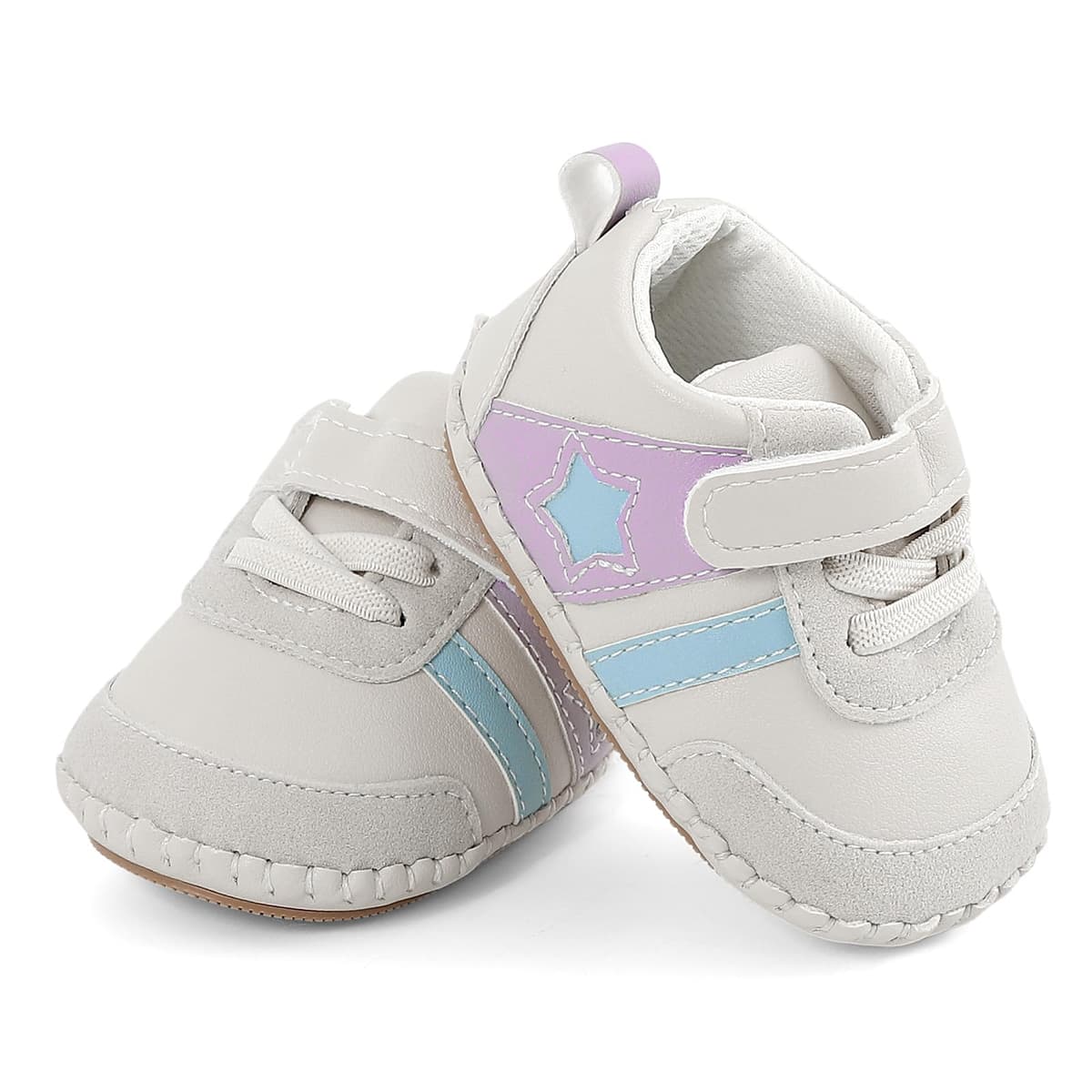 MK MATT KEELY Baby Boys Girls Soft Sole Sneakers Infant PU Leather Shoes Prewalkers — view 5