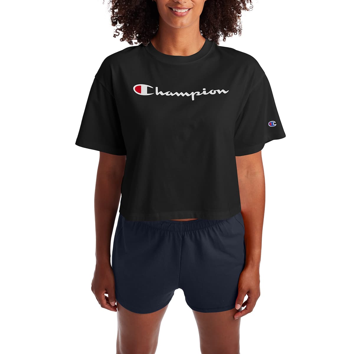 Champion Women's Cropped T-Shirt, Classic Cropped Tee Shirt for Women,Crop Top T Shirts For Women