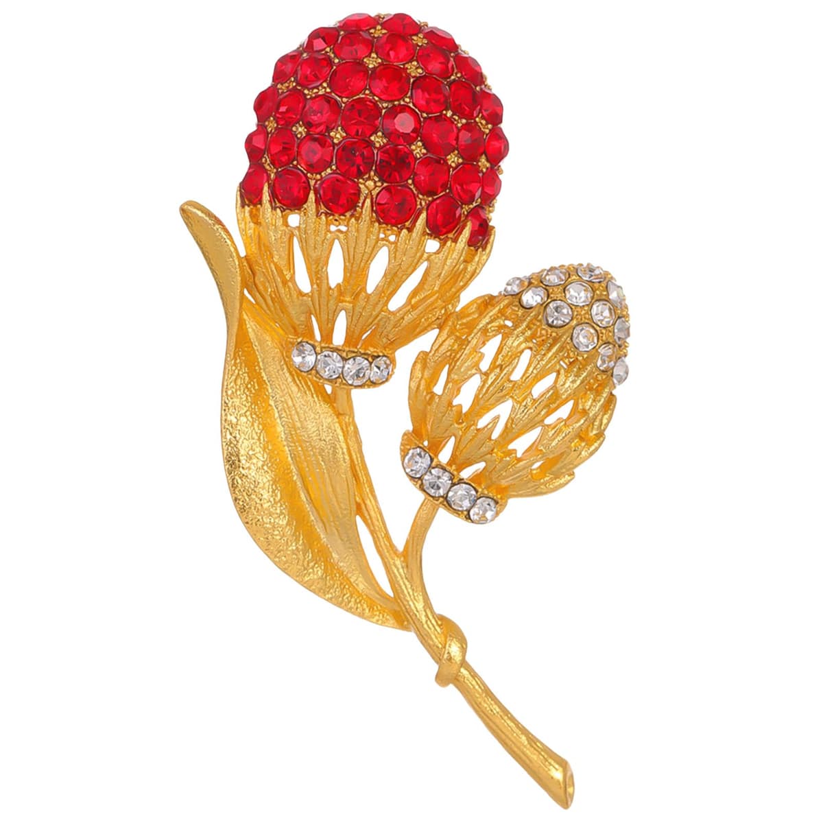 FAIRYGATE Gold Pin for Dress Brooch Crystal Pins Badge Enamel Lapel Brooches for Women Jewelry Decoration for Birthday Dating Party Anniversary UC31 — view 80