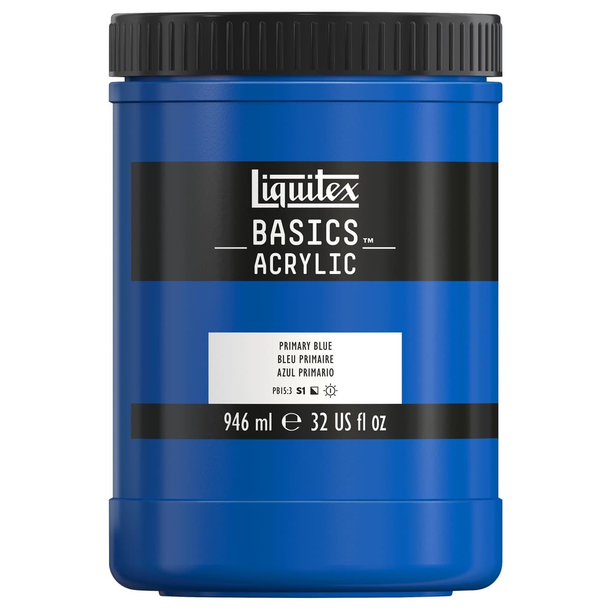 LIQUITEX Basics Acrylic Paint, Mars Black, 118 ml Tube — view 158