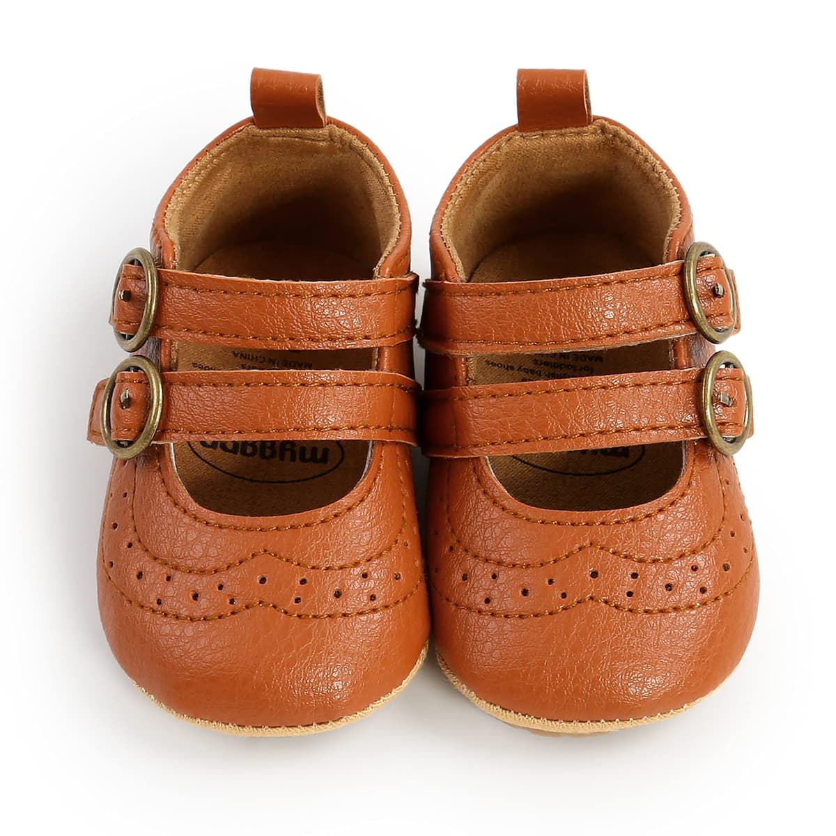Baby Girls First Walking Shoes Mary Jane PU Leather Anti-Slip Princess Shoes Infant Baby Shoes — view 55