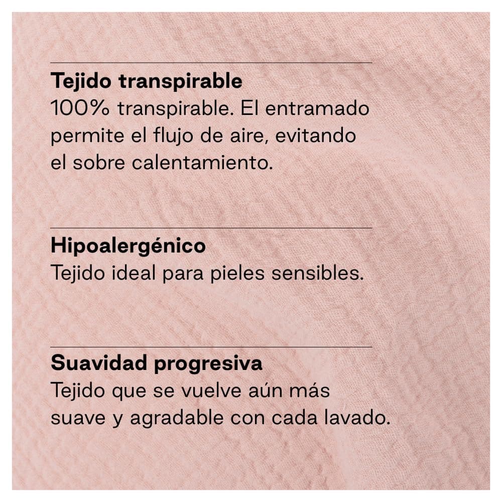 Jané Cojín de Lactancia XXL y Embarazo, Almohada para Dormir y Descanso, Funda 100% Algodón Muselina, Rosa — view 5