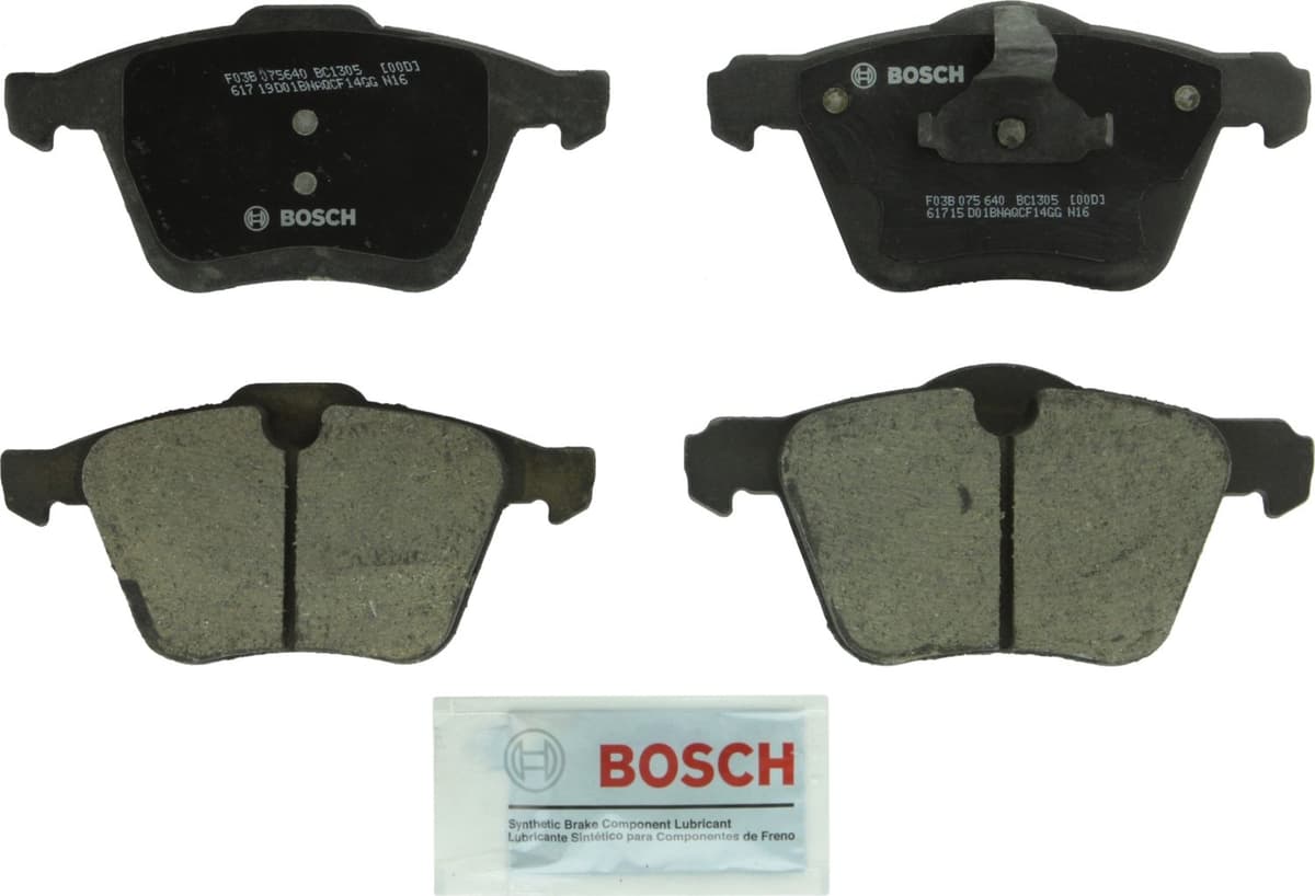 Bosch BC914 QuietCast Premium Ceramic Disc Brake Pad Set For: Acura ILX; Honda Accord, Civic, CR-V, Element, Fit, Front — view 246