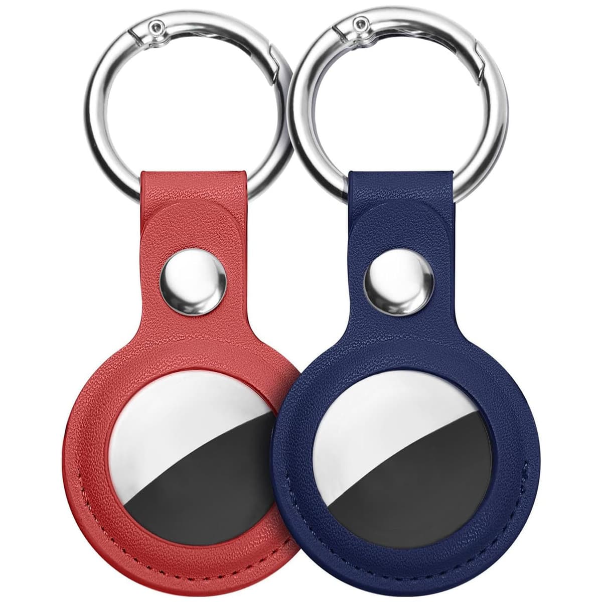 Ainiv Llavero para AirTag, 1 Pieza Llaveros para AirTag Funda Protectora, PU Localizador Portátil Antipérdida, Protectora de Cuero Funda Bluetooth Tracker Mascotas y Mochilas — view 27