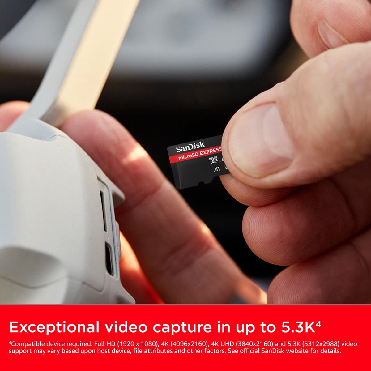 SanDisk Tarjeta microSD Express de 512 GB, hasta 880 MB/s de Velocidad de Lectura y hasta 650 MB/s de Escritura, con Velocidad de Escritura sostenida de 220 MB/s, U3, C10 — view 5
