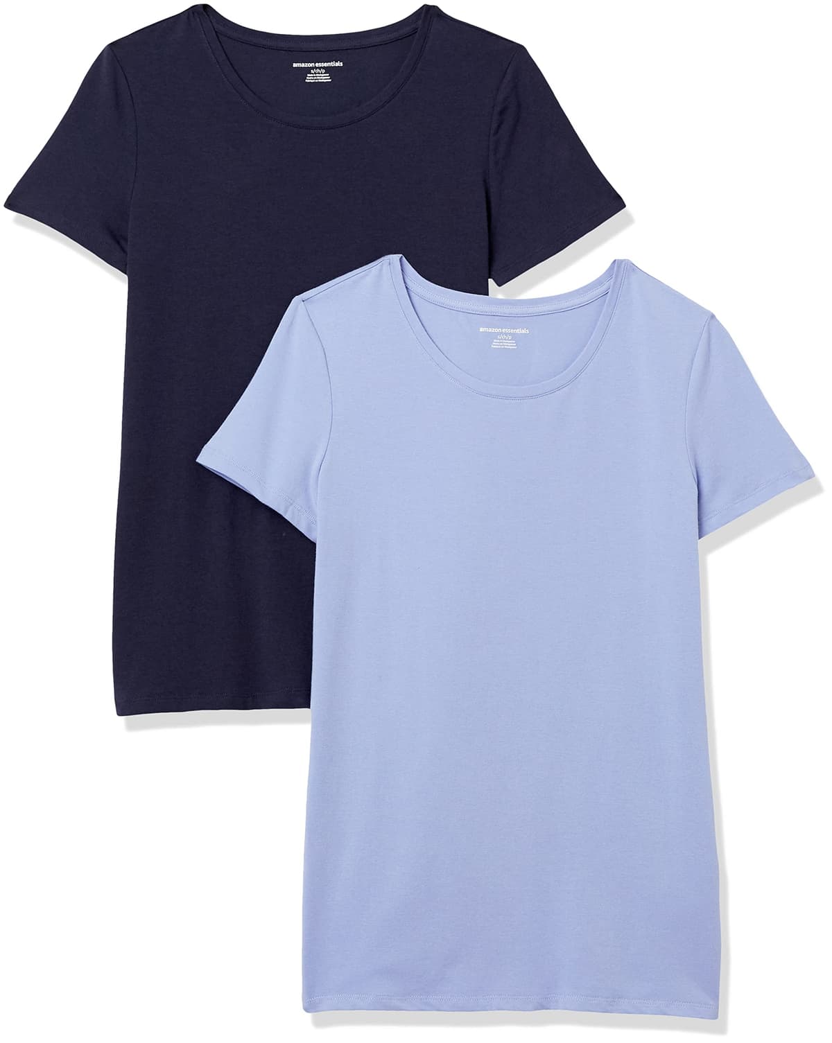 Amazon Essentials Camiseta de Manga Corta y Corte Estándar (Opciones de Cuello Redondo y Cuello en V) Mujer, Paquetes Múltiples — view 8
