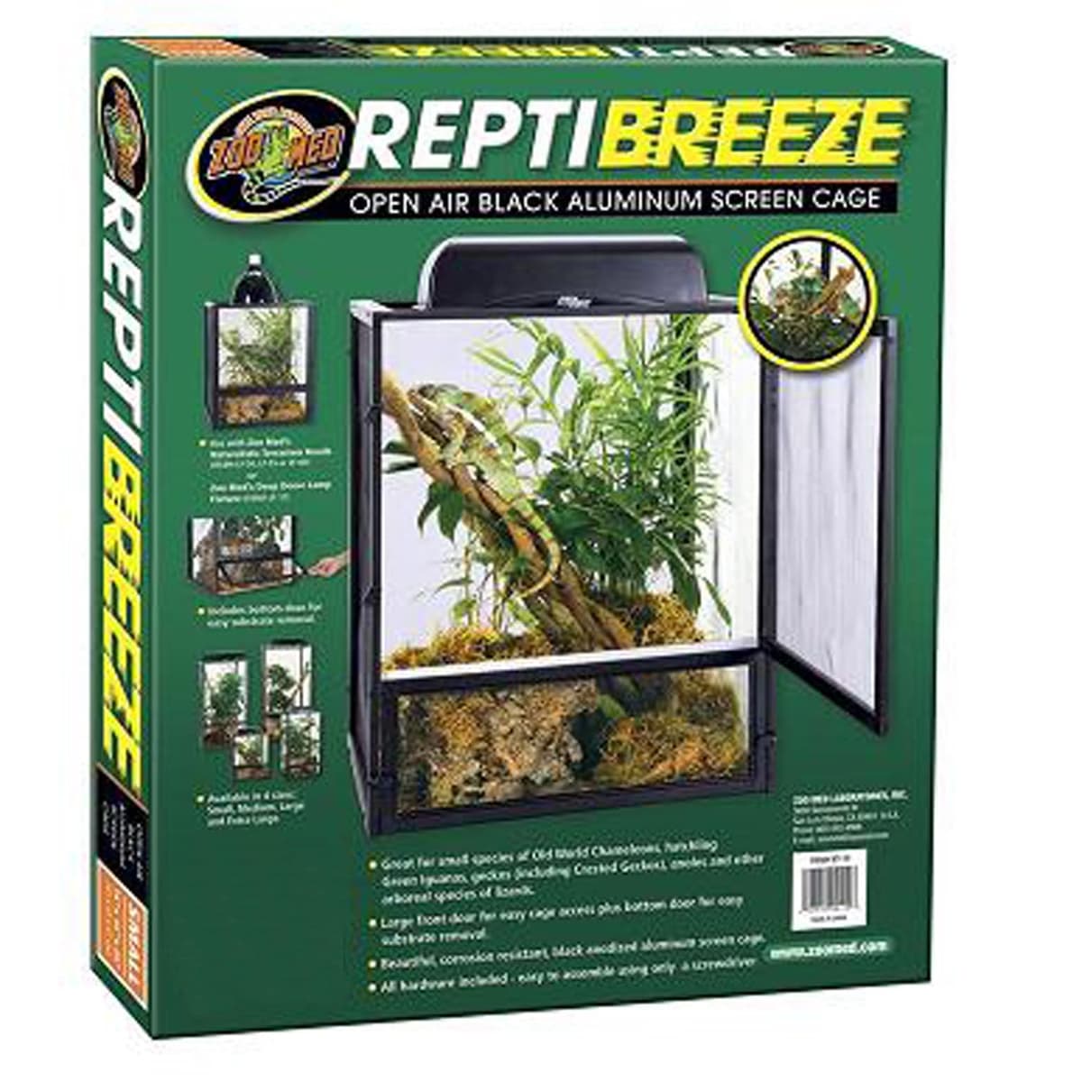 Zoo Med RI-10E Repti Breeze Screen Cage, 40 x 40 x 50 cm — view 4