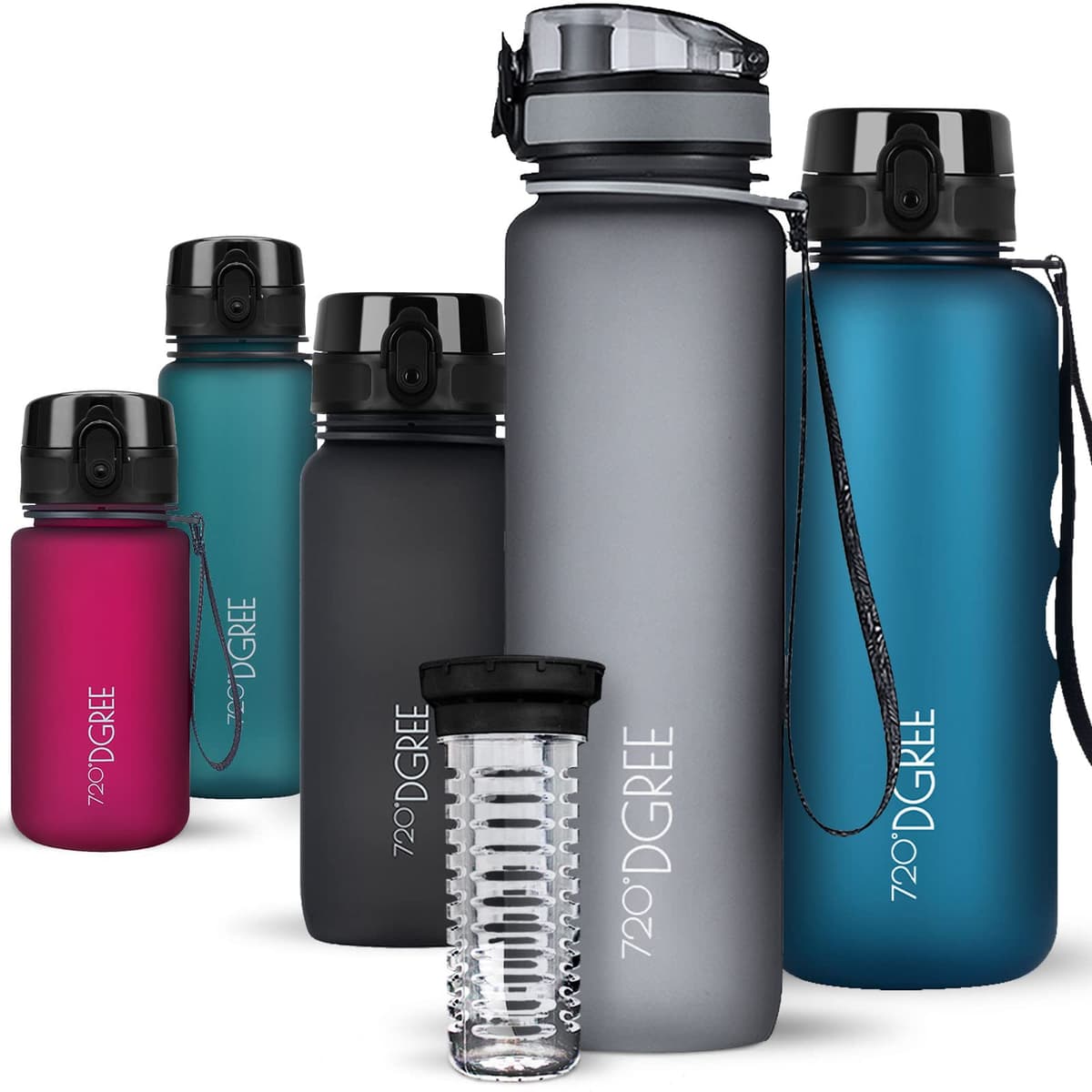 720°DGREE Botella de agua uberBottle – 1,5 litros, 1500ml | Novedosa botella deportiva | Sin BPA | Ideal para niños, fitness, deportes, fútbol, guardería, escuela, pequeños, antigoteo — view 279