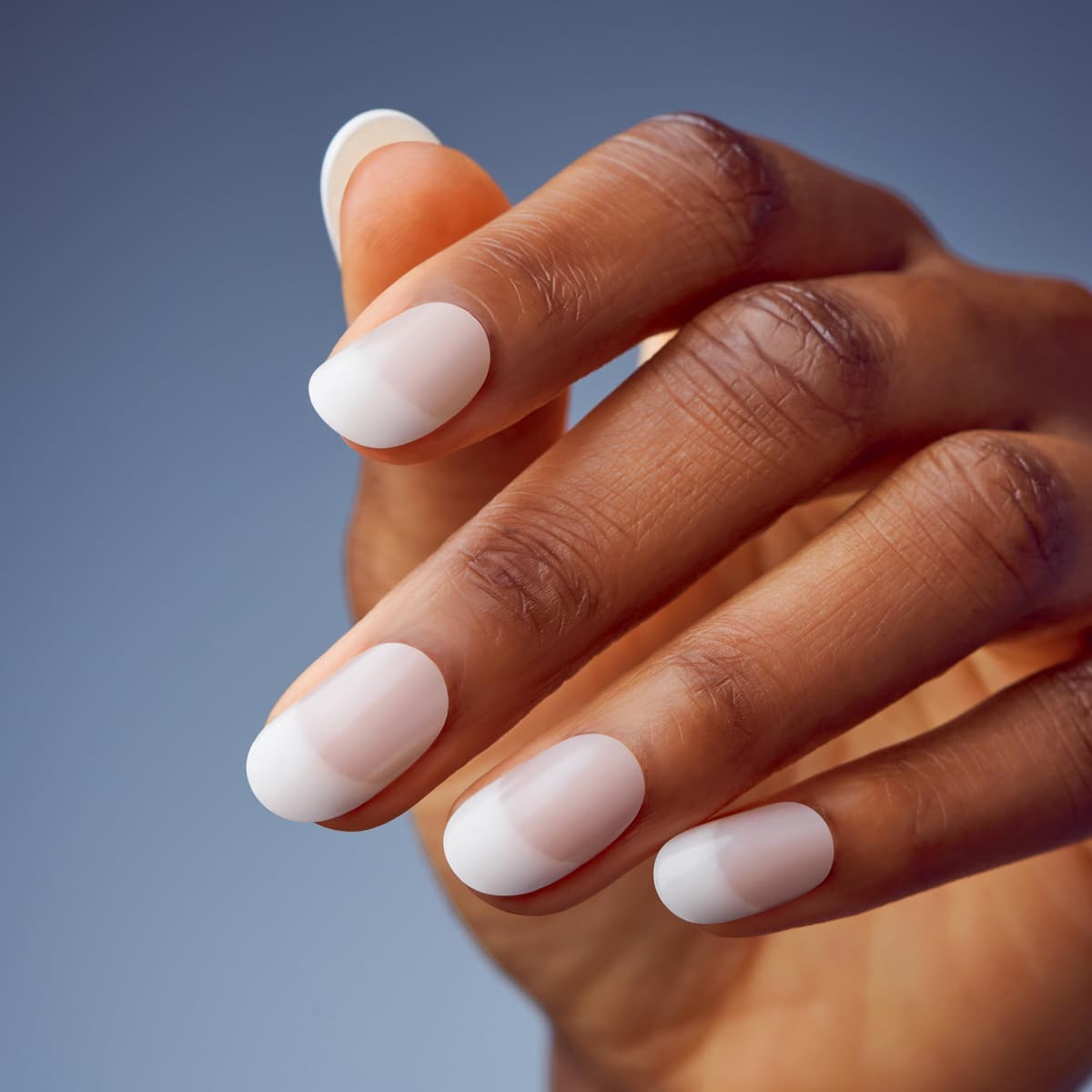 KISS Salon Acrylic French Nude Collection, Graceful, Medium Length Nude Fake Nails, Includes 28 False Nails, Nail Glue, Nail File, and Manicure Stick (Packing May Vary) — view 2