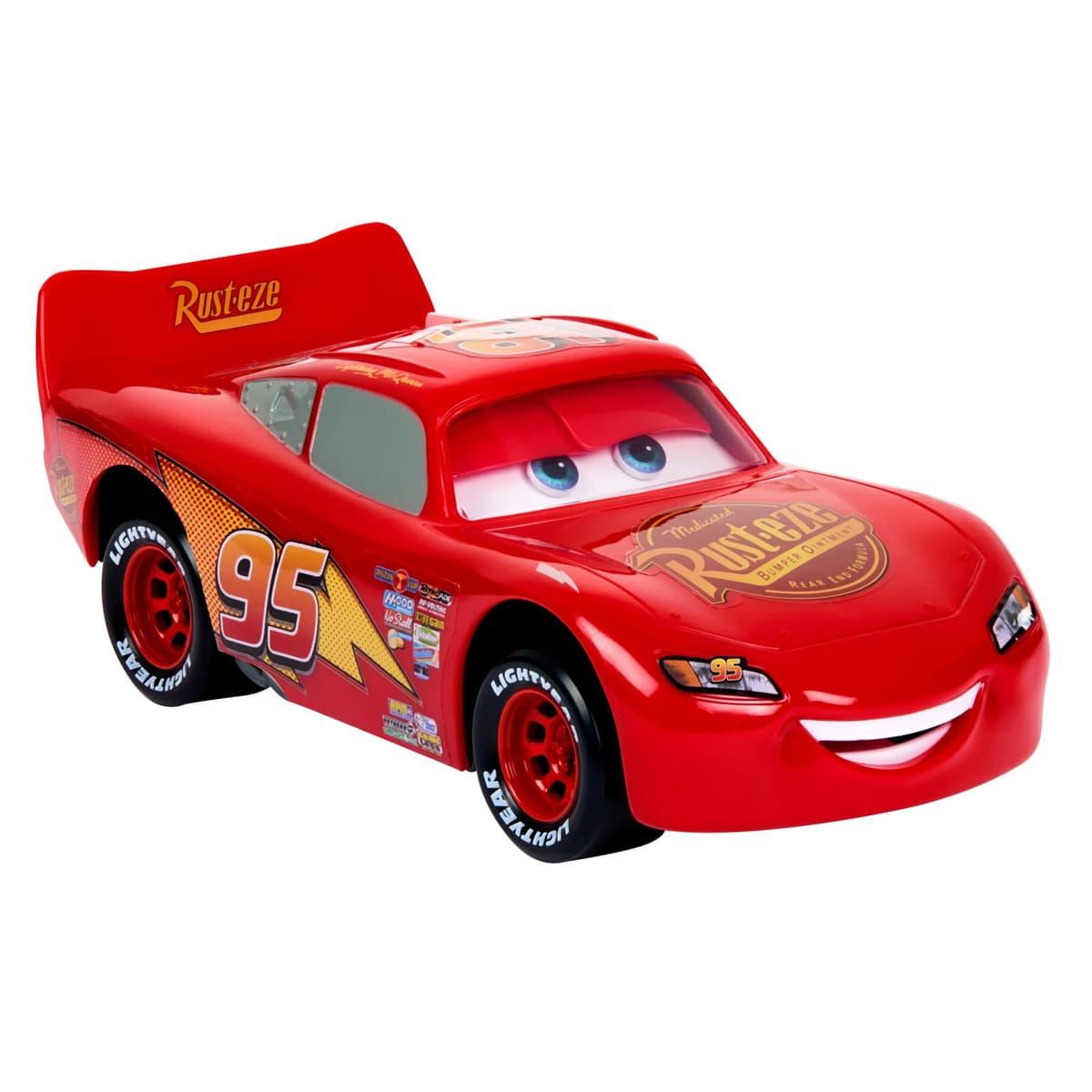 Mattel Disney Pixar Cars Night En Movimiento Rayo McQueen Coche de juguete que mueve los ojos, +4 años (HPH64) — view 4