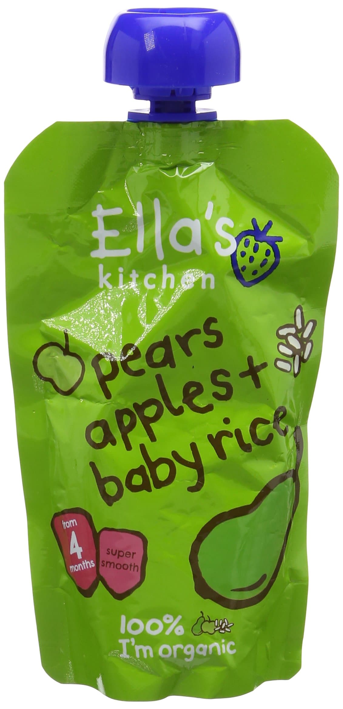 Ella's Kitchen, Stage 1 From 4 Months Organic Peaches and Bananas ,120 g, (Pack of 7) — view 4