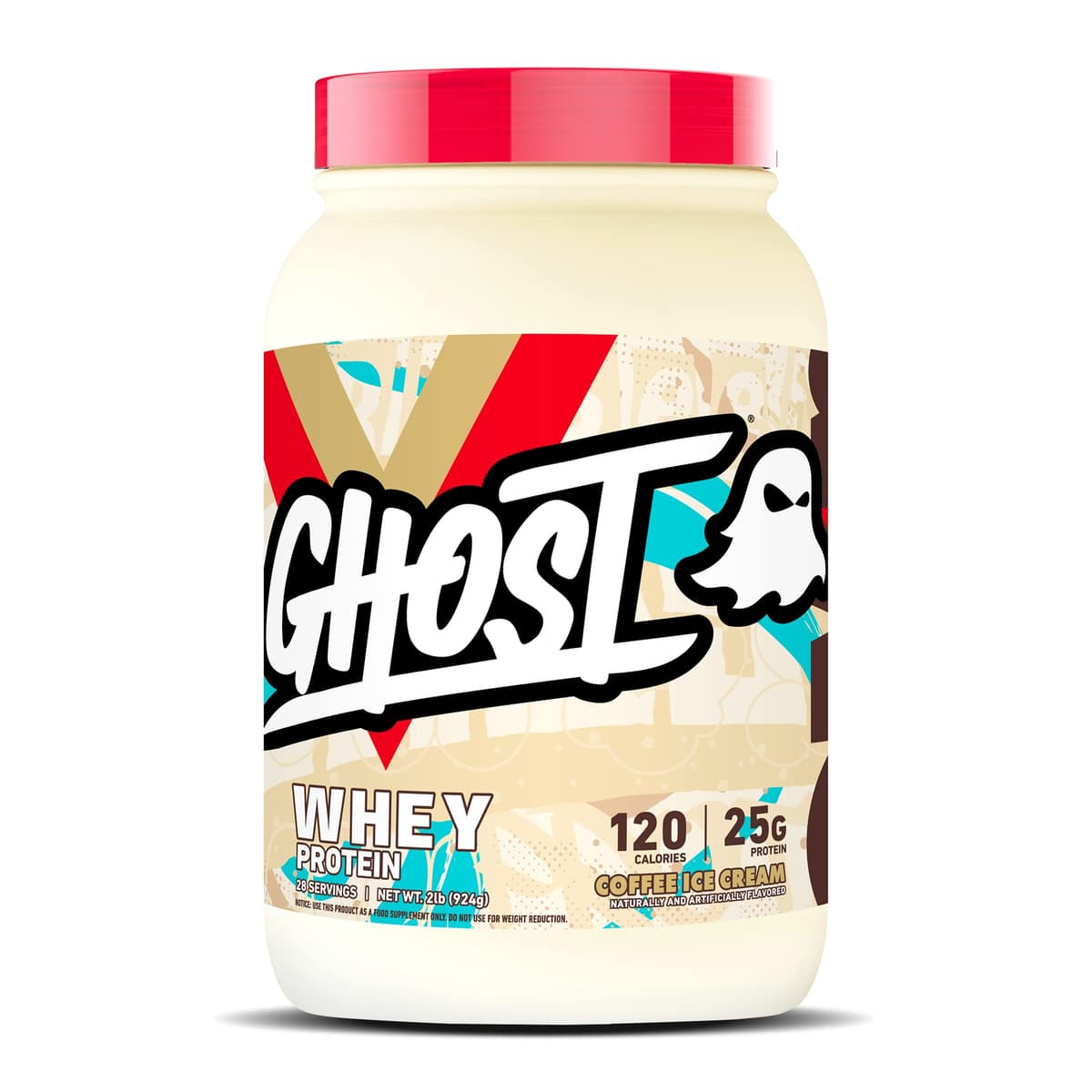 GHOST Whey Protein Powder, Nutter Butter - 2LB, 26G of Protein - Whey Protein Blend - ­Post Workout Fitness & Nutrition Shakes, Smoothies, Baking & Cooking - Cookie Pieces Inside — view 18