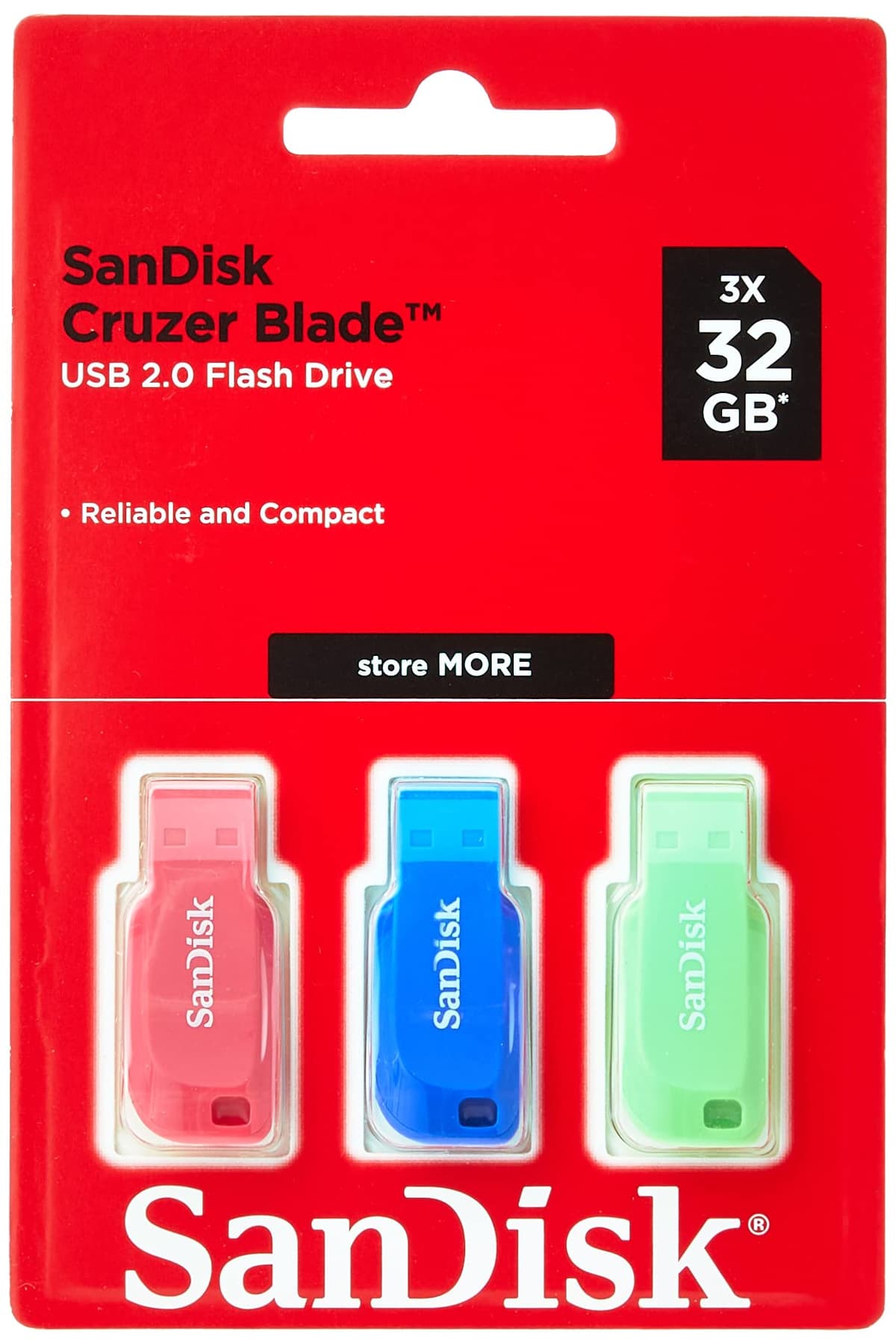 SanDisk 32 GB Cruzer Blade USB 2.0 Flash Drive - Black — view 19