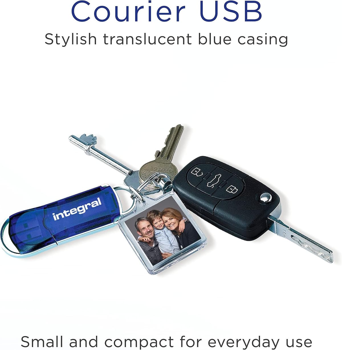 Integral 128GB USB 2.0 Flash Drive Courier Blue — view 2
