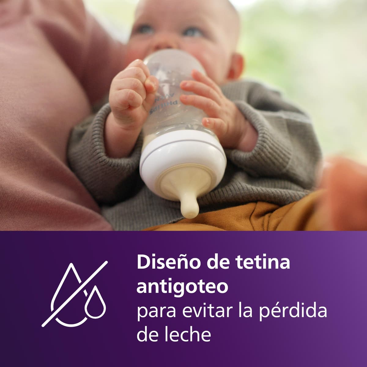 Philips Avent Biberón Natural Response: biberón para bebés recién nacidos de 260 ml, sin BPA, a partir de 3 a 6 meses modelo SCY903/01) — view 5