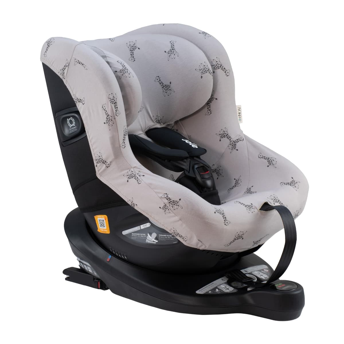 JYOKO Kids Funda de algodón Compatible con Joie Spin 360 y Nuna Rebl (Giraffe, Funda Joie I-Spin 360) — view 3