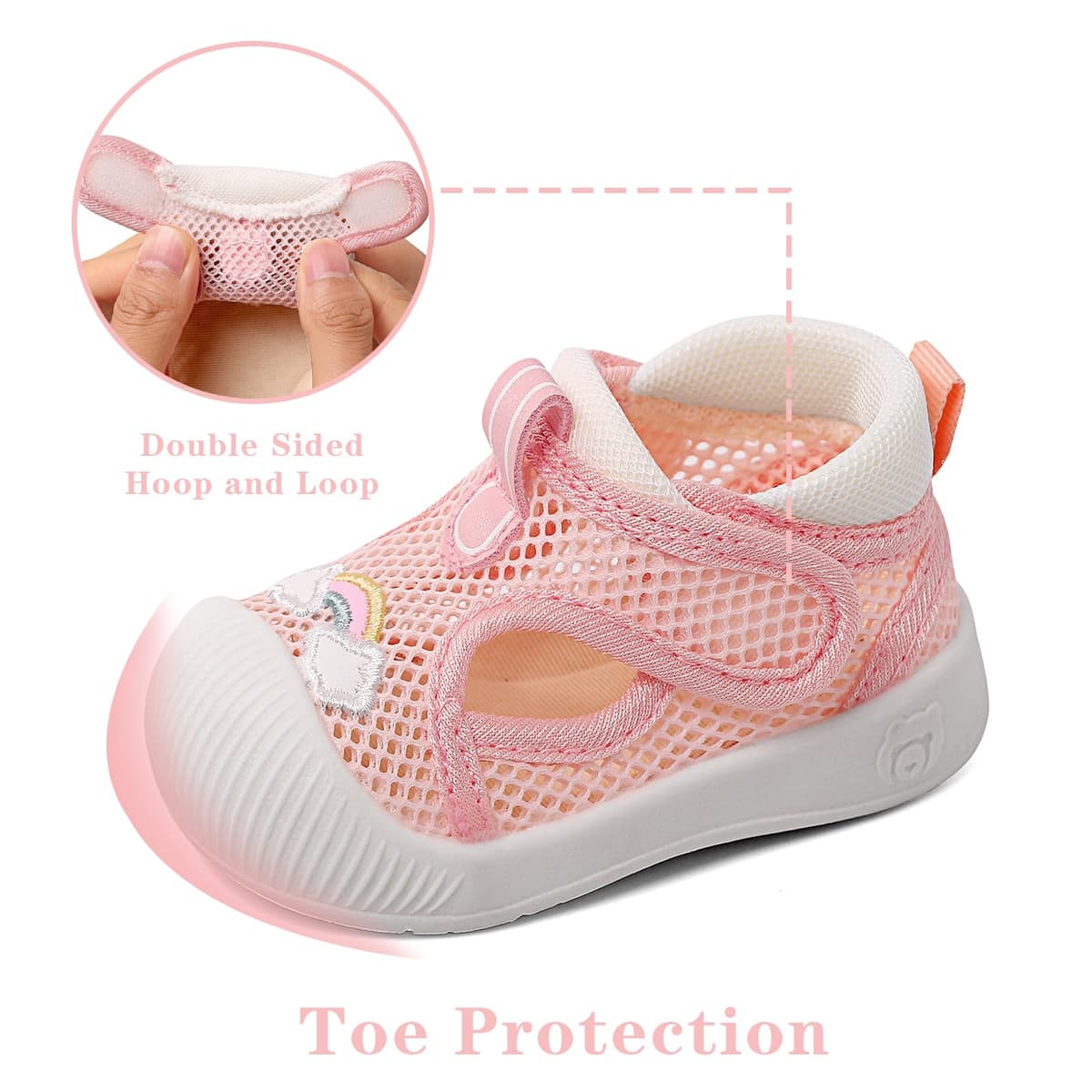 MASOCIO Baby Boys Girls Summer Shoes Infant Toddler Sandals Soft Sole Anti-Slip Shoes — view 3