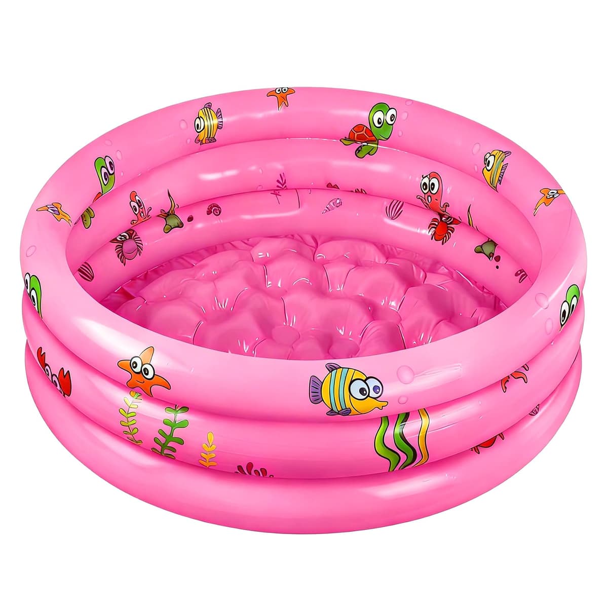 Piscina Hinchable Infantil ø 100 cm,Piscina Inflable Pequeña para Niños,Piscinas Infantiles para Niños,Piscina Hinchable Familiar de 3 Anillos para Familia Exterior Jardín Patio Interior Agua Juego