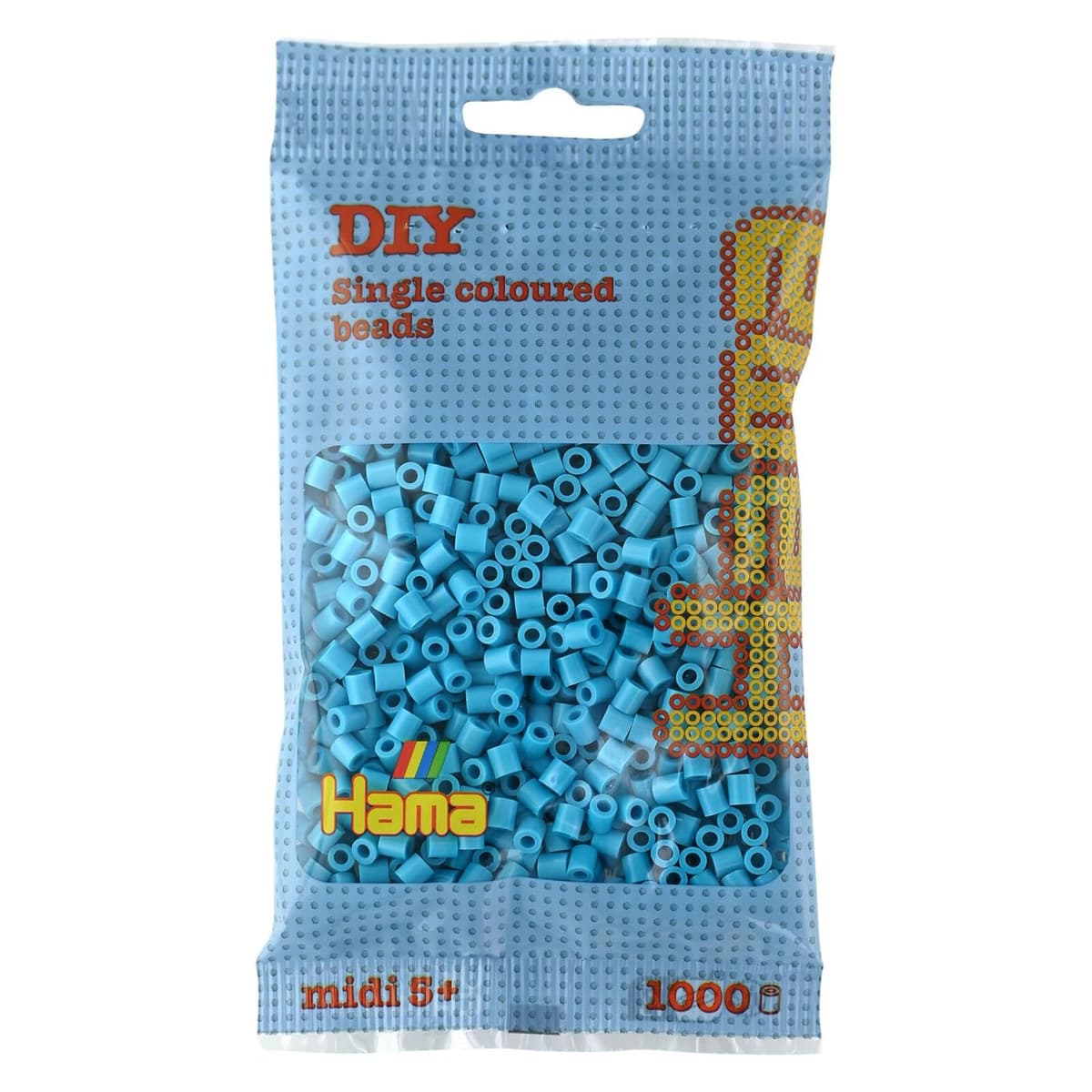 HAMA Bolsa de perlas | Aprox. 1000 cuentas midi fusibles para manualidades y mosaicos | Perlas de fusión para niños creativos 5+ | Juego de arte y decoración | Beige — view 42