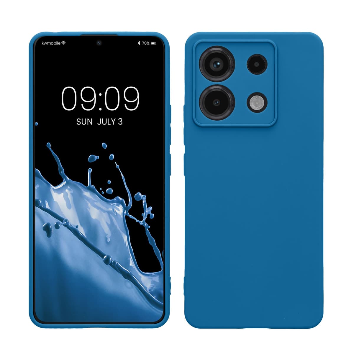 kwmobile Carcasa Compatible con Xiaomi Redmi Note 14 Pro 5G / Poco X7 Funda - Funda Ultrafina de TPU con Bordes elevados - Lavanda Metalizado — view 151