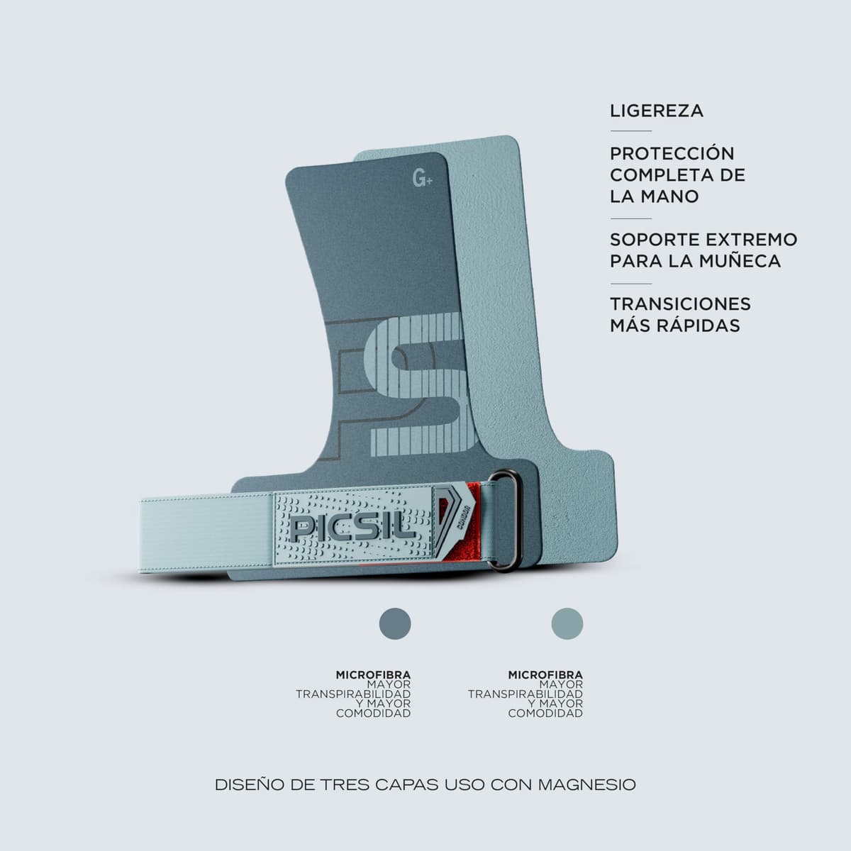 PICSIL - Calleras Condor | Uso con Magnesio | Gran Protección Comodidad y Agarre | para Cross Training Calistenia y Gimnasio | para Todos los Atletas y Niveles — view 2