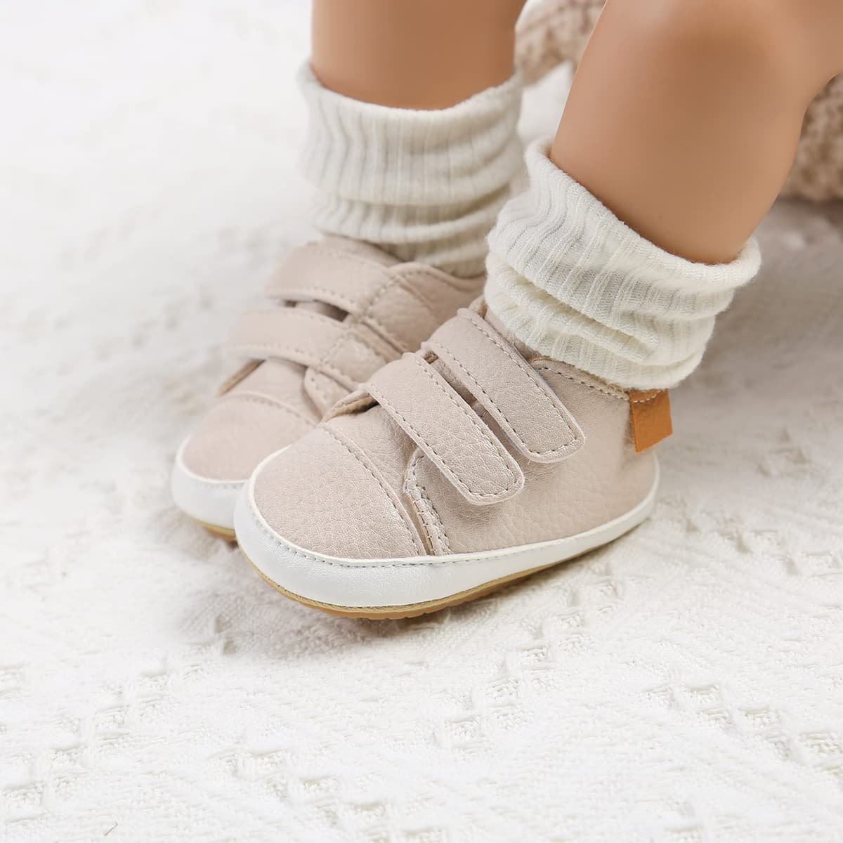 RVROVIC Baby Boys Girls Sneakers Anti-Slip Oxford Loafer Flats Infant Toddler PU Leather Soft Sole Baby Shoes — view 2