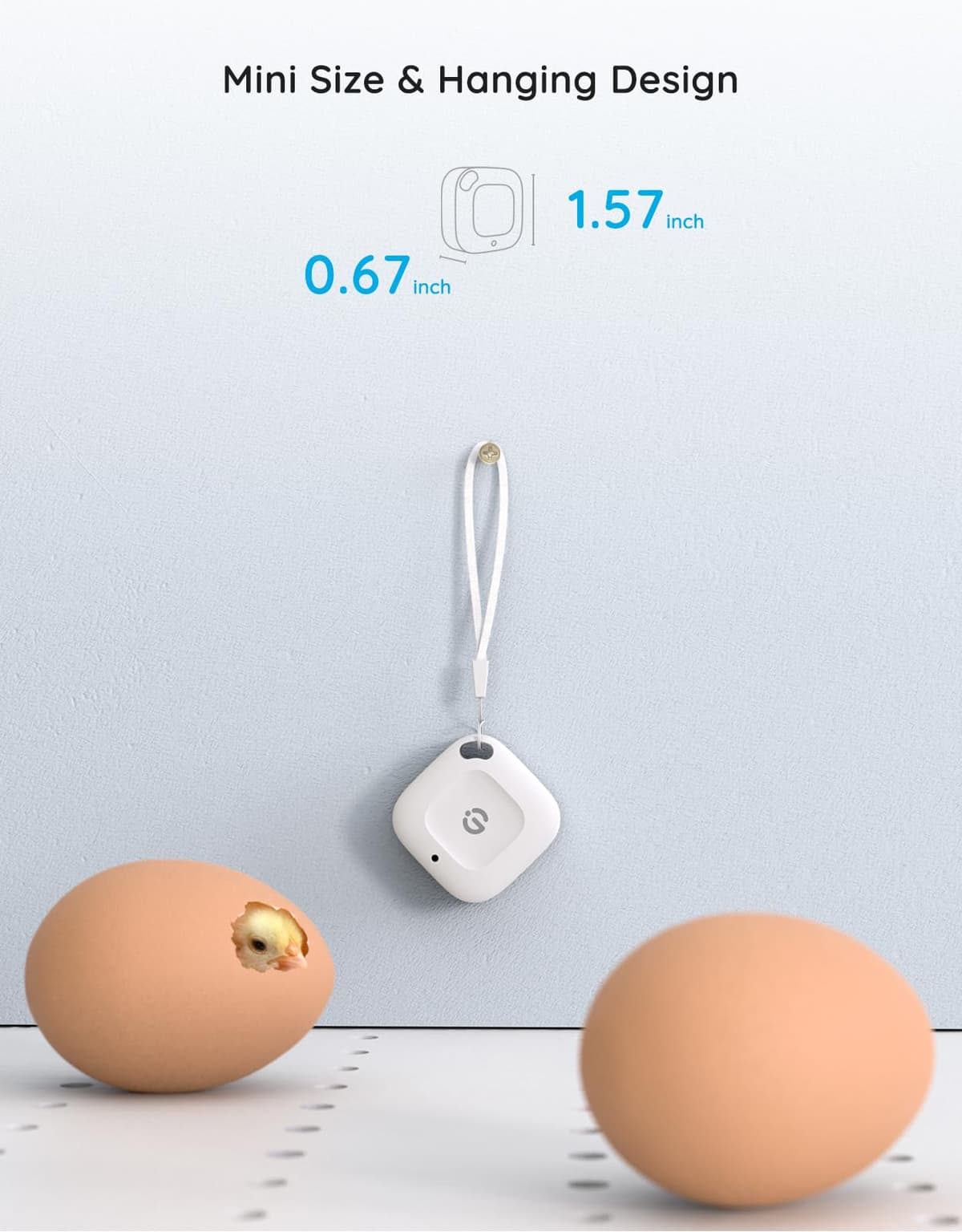 GoveeLife 262ft Bluetooth Thermometer Hygrometer, Smart Temperature and Humidity Meter with App Notification Alarm, 2-Year Free Data Export, Suitable for Bedroom, Greenhouse, Wine Cellar — view 5