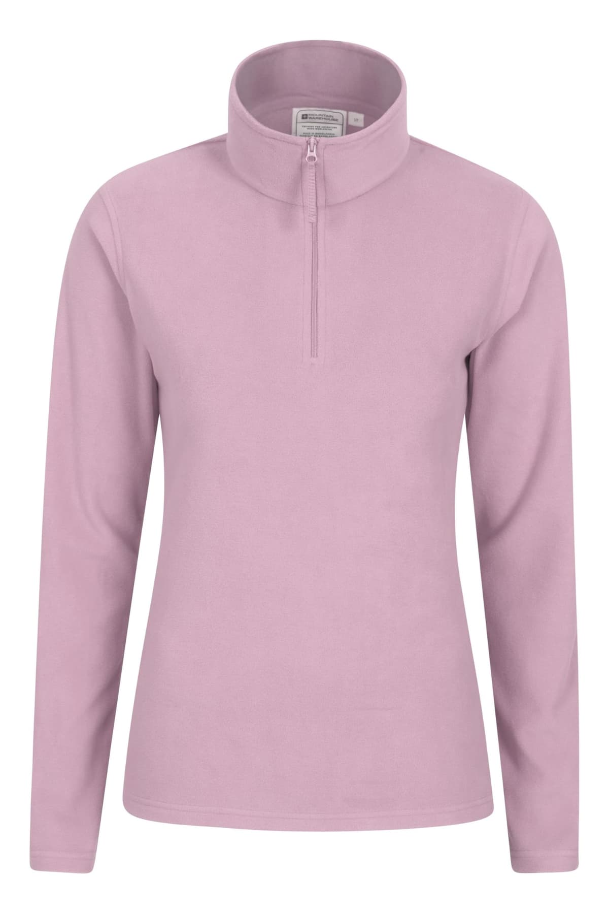 Mountain Warehouse Camber Half Zip Women's Fleece - Lightweight, Warm & Cosy Half Zip Sweatshirt - Best for Spring Summer, Camping, Outdoors, Travelling & Hiking