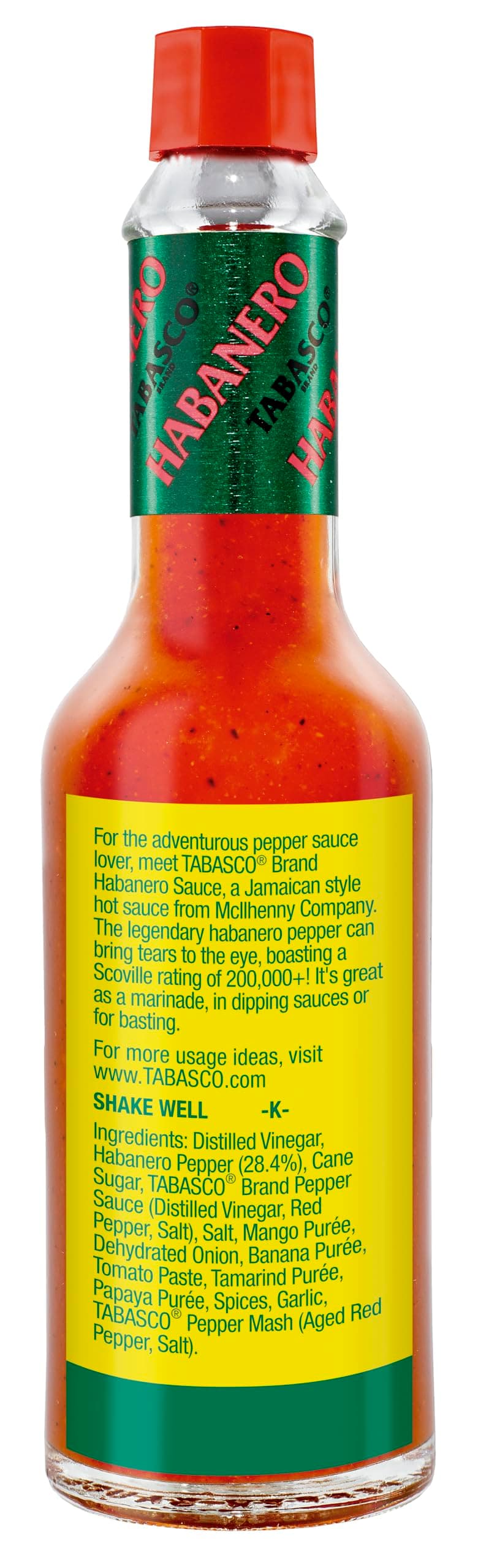 Tabasco Habanero - Salsa Picante Sabor Fuerte, Elaborada Con Chiles Habaneros, Ideal Para Dar Un Toque Atrevido A La Cocina, 60 ml — view 2