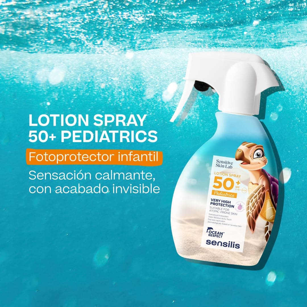 Sensilis - Lotion Spray SPF50+ Kids, Protector Solar Infantil, con Alantoína, Vitamina E y Aloe Vera, Calma, Hidrata y con Efecto Antioxidante, Apto para Pieles Atópicas - 200 ml — view 2