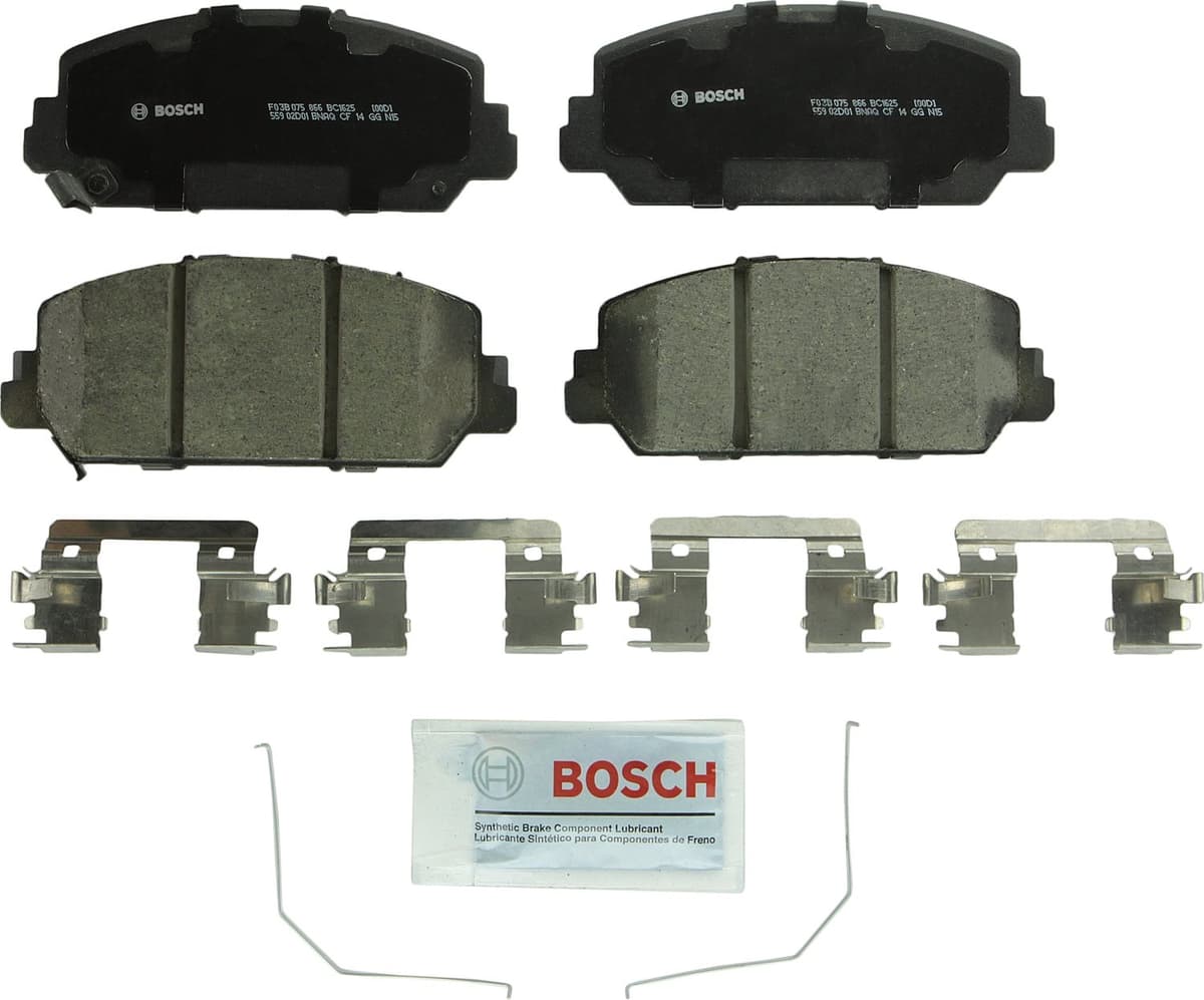 Bosch BC914 QuietCast Premium Ceramic Disc Brake Pad Set For: Acura ILX; Honda Accord, Civic, CR-V, Element, Fit, Front — view 21