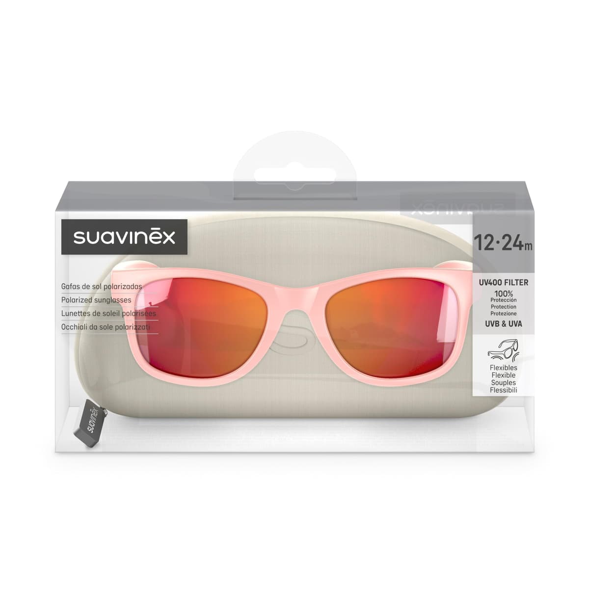 Suavinex, Gafas de Sol para Bebés de 12 a 24 Meses, Polarizadas, con Filtro UV 400, Cat. 3, 100% Protección Rayos UVA y UVB, con Funda Incluida, Muy Flexibles y Ligeras — view 3