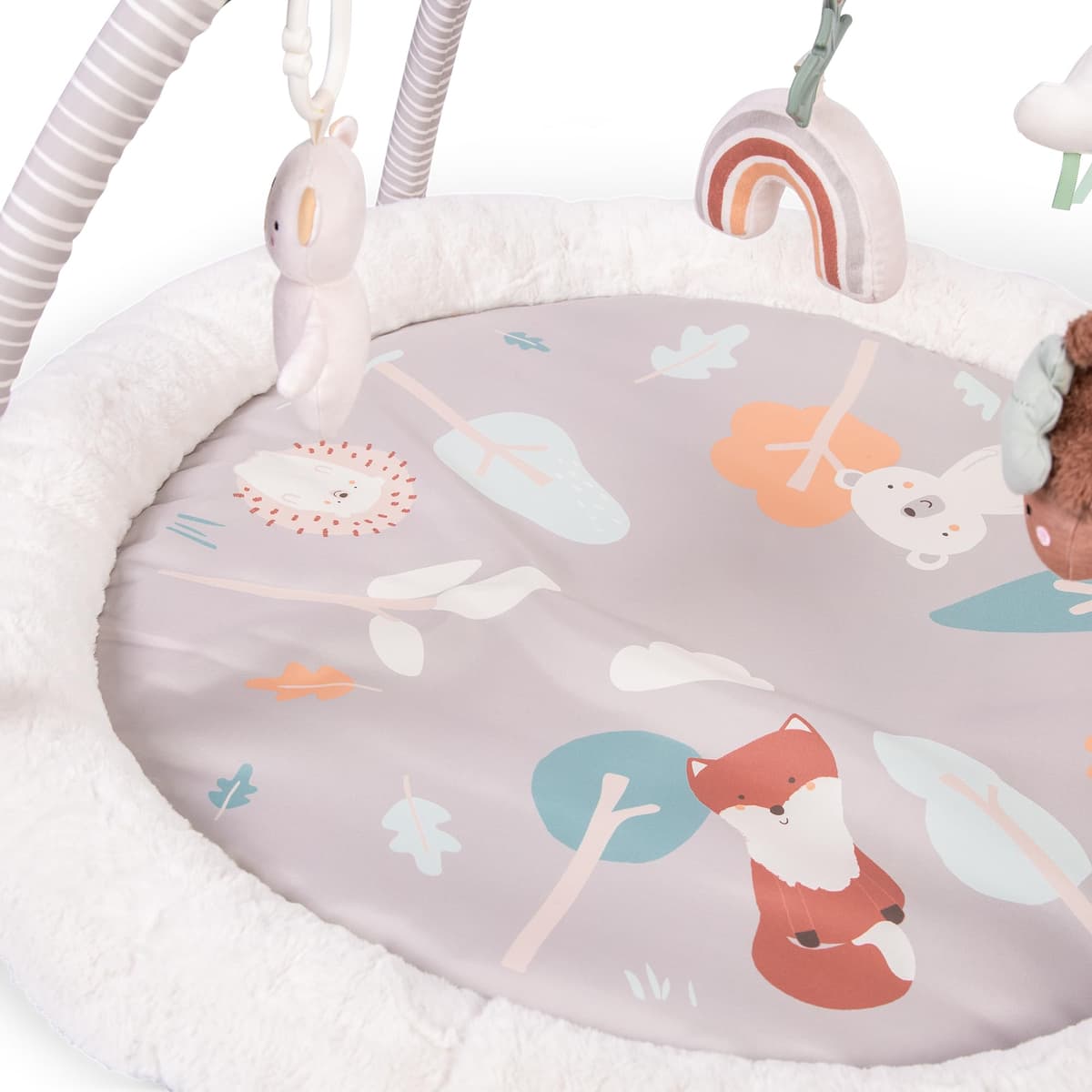 Red Kite Play Gym - Padded Play Gym with Hanging Toys & Tummy Time Mirror (Woodland Walks) — view 4