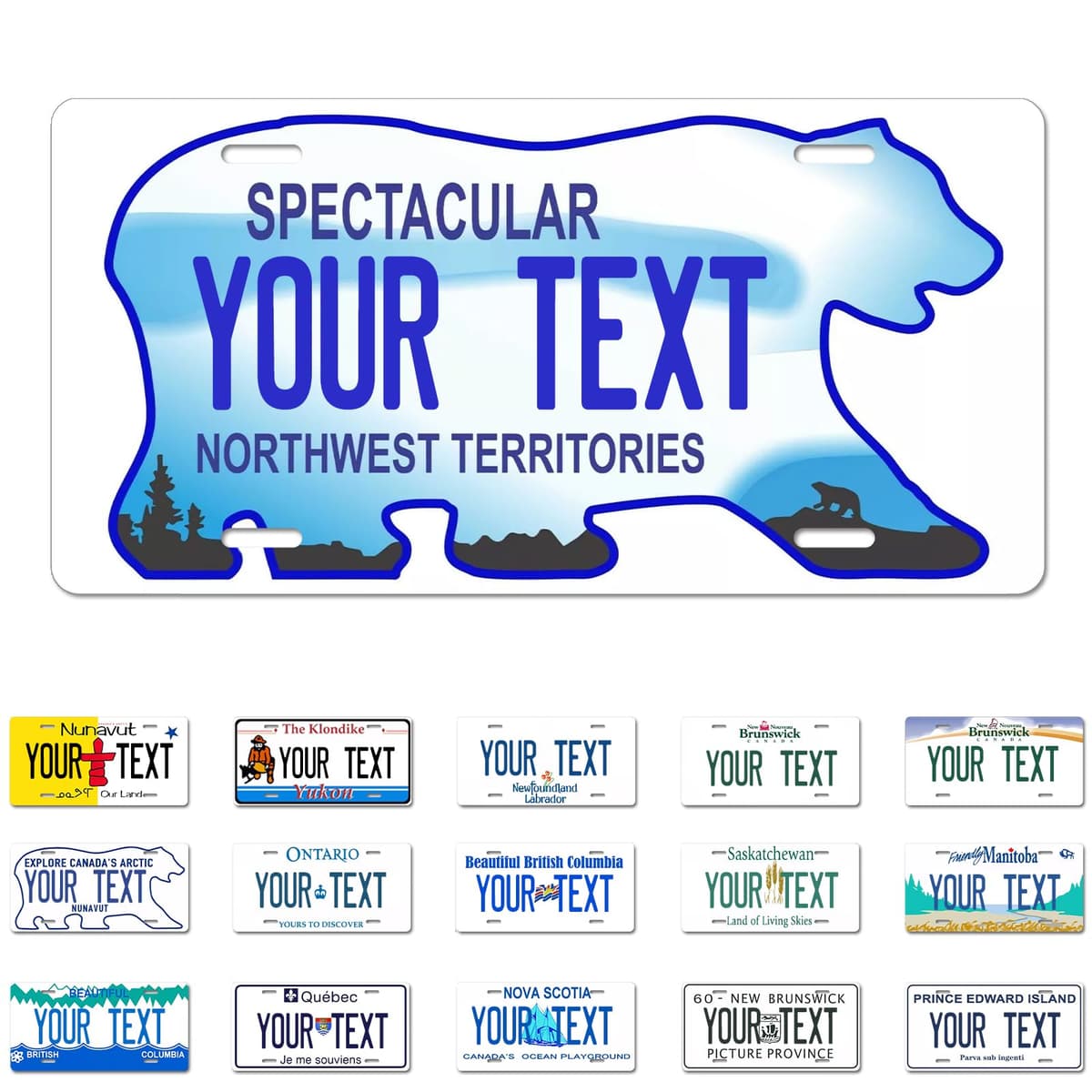 Alberta License Plate, 6"×12" Custom License Plate — view 24