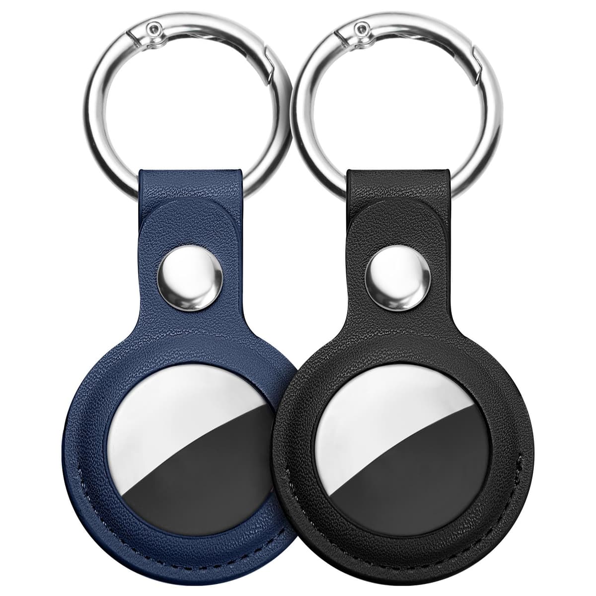 Ainiv Llavero para AirTag, 1 Pieza Llaveros para AirTag Funda Protectora, PU Localizador Portátil Antipérdida, Protectora de Cuero Funda Bluetooth Tracker Mascotas y Mochilas — view 25