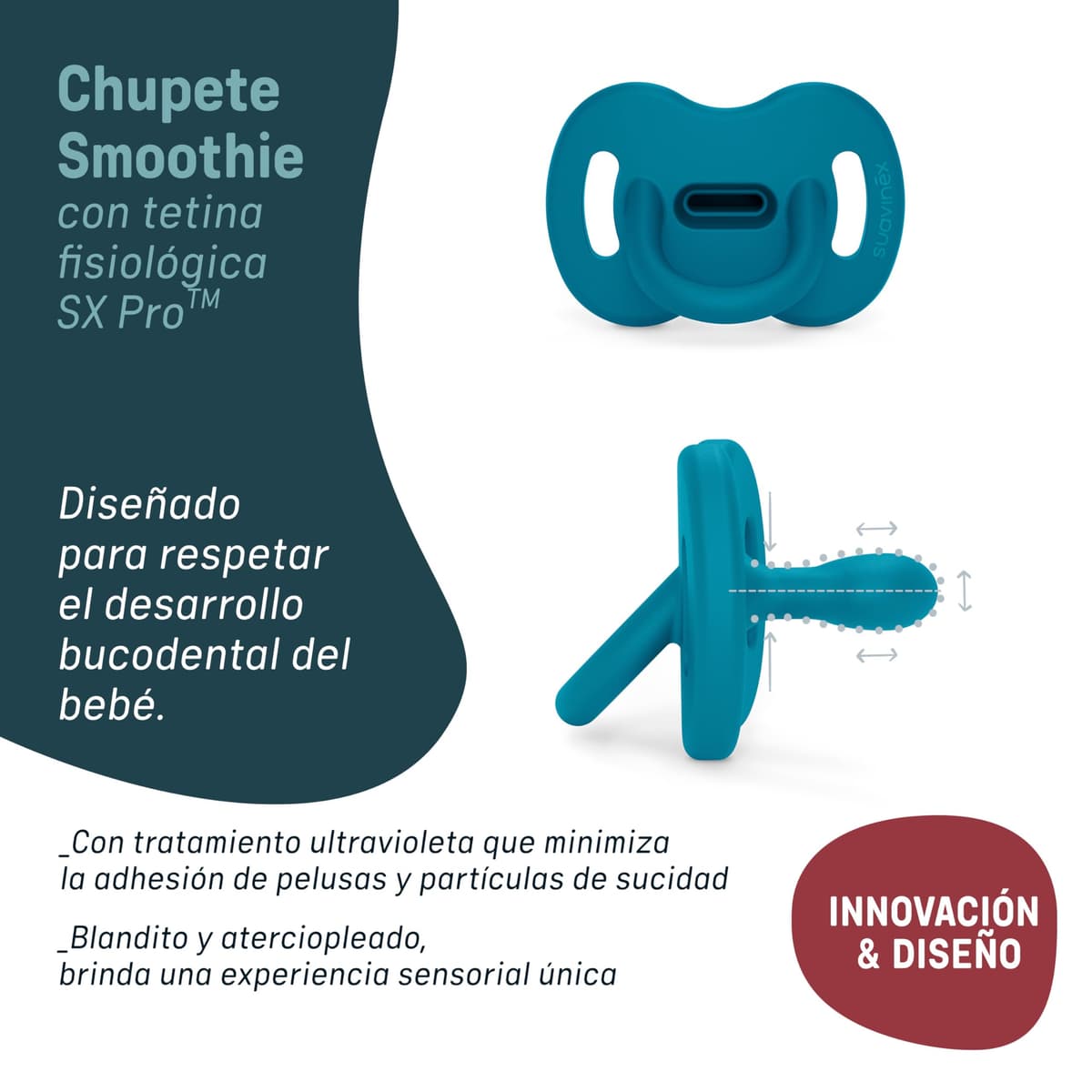 Suavinex, Pack 4 Chupetes Todo Silicona, para Bebés 0/6 Meses y Recién Nacidos, con Tetina Fisiológica SX Pro, Súper Blandito y Flexible, Ideal para Dormir, Respeta Desarrollo Bucodental, Rosa, Verde — view 3