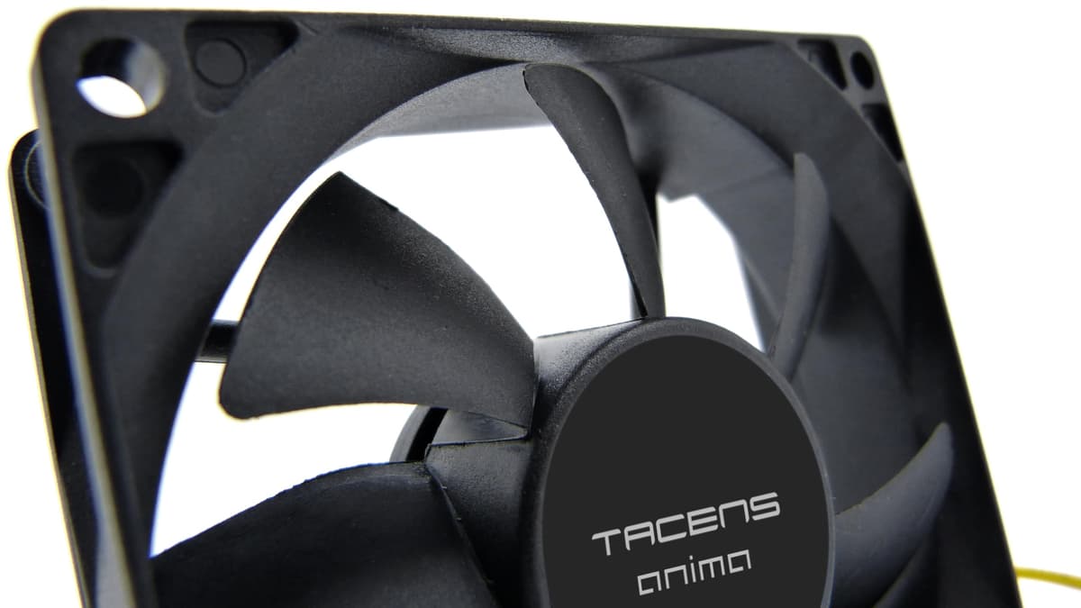 TACENS ANIMA AF8, Ventilador PC 80mm, 1800 RPM, Rodamientos FLUXUS Ultrasilencioso, 7 Aspas, Color Negro — view 4