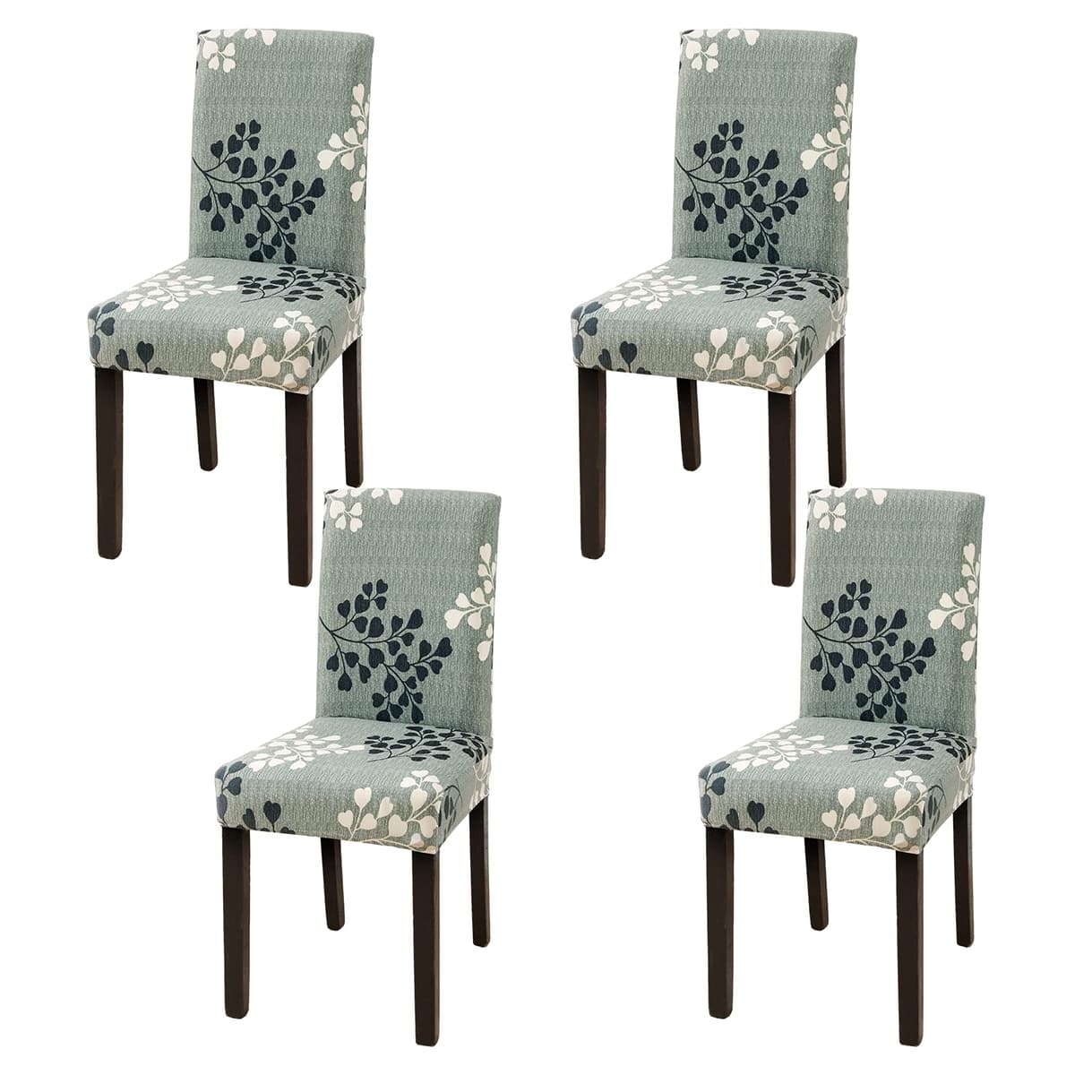 Dining Room Chair Covers Slipcovers Set of 4, Stretch Removable Washable Dining Chair Protector Decoration Cover Seat Slipcover for Hotel, Ceremony, Banquet, Kitchen, Restaurant, Home — view 50
