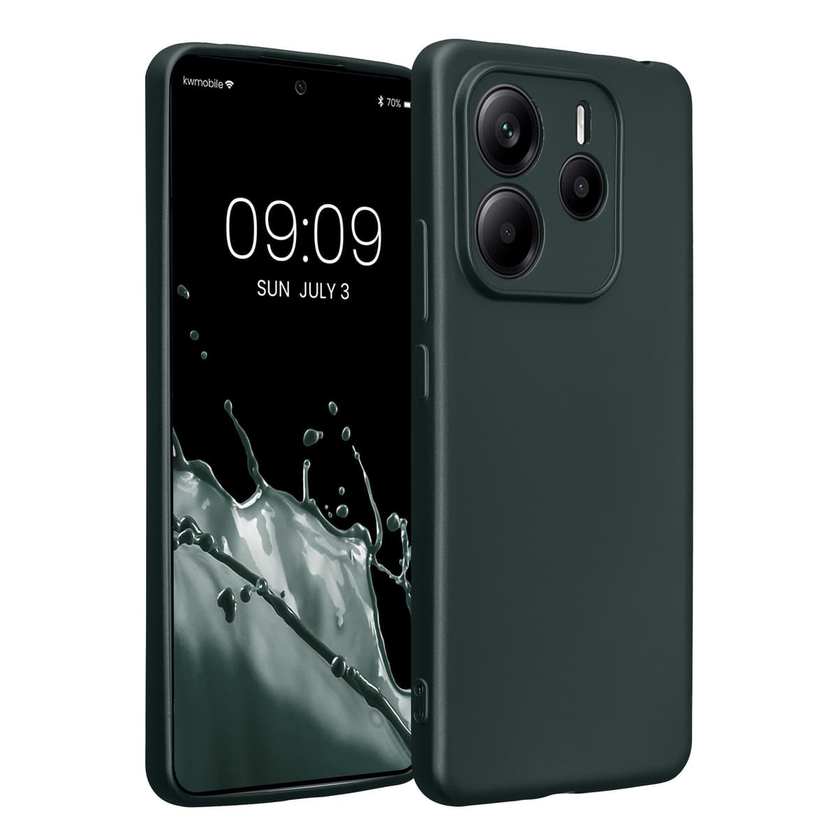 kwmobile Carcasa Compatible con Xiaomi Redmi Note 14 Pro 5G / Poco X7 Funda - Funda Ultrafina de TPU con Bordes elevados - Lavanda Metalizado — view 390