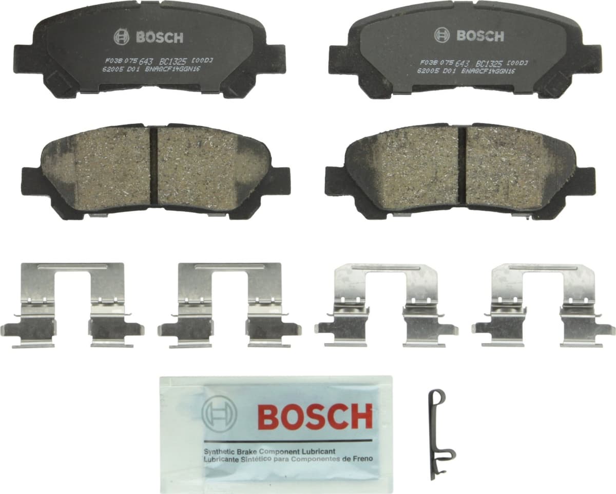 Bosch BC914 QuietCast Premium Ceramic Disc Brake Pad Set For: Acura ILX; Honda Accord, Civic, CR-V, Element, Fit, Front — view 46
