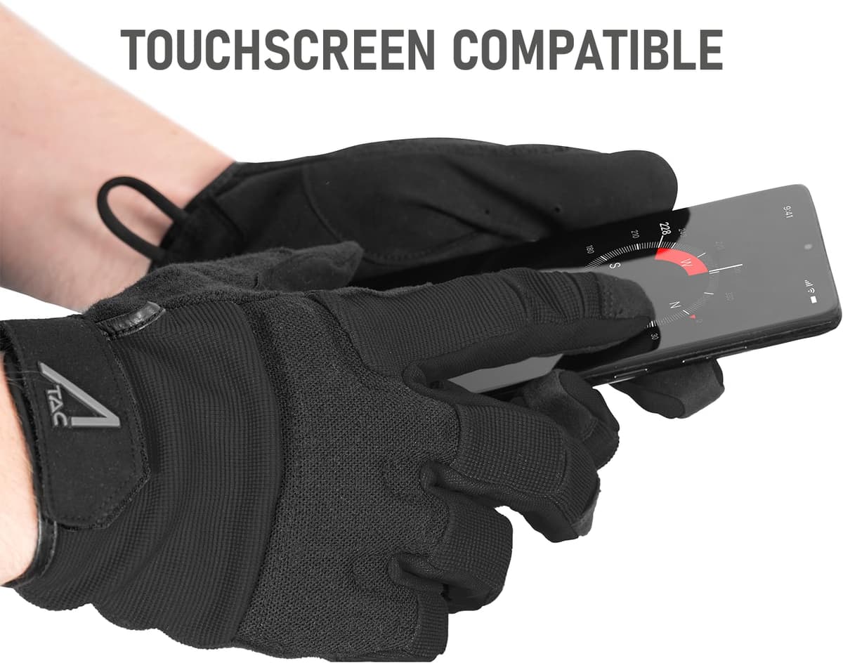 ACE Schakal Outdoor Glove - Guantes Tácticos para Airsoft, Paintball y Deportes de Tiro - Capaz de Pantalla Táctil - S - XXL — view 2