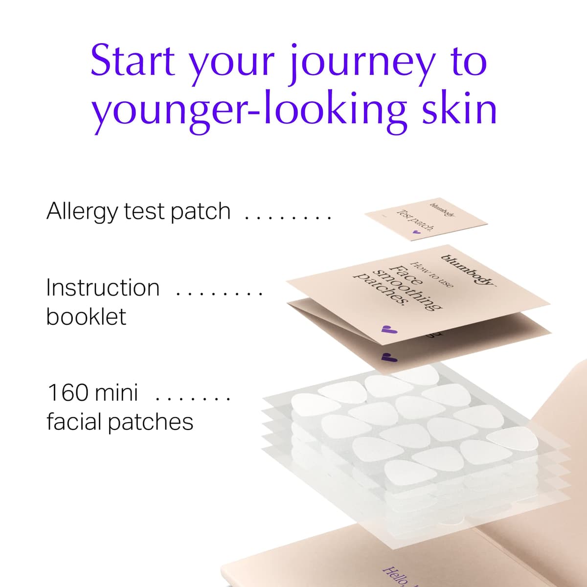 Parches Antiarrugas Pequeñas - Almohadillas para Suavizar e Hidratar la Piel de Ojos, Boca y Frente Durante la Noche - Antienvejecimiento, Anti edad, Alternativa al Botox (160 uds) — view 5