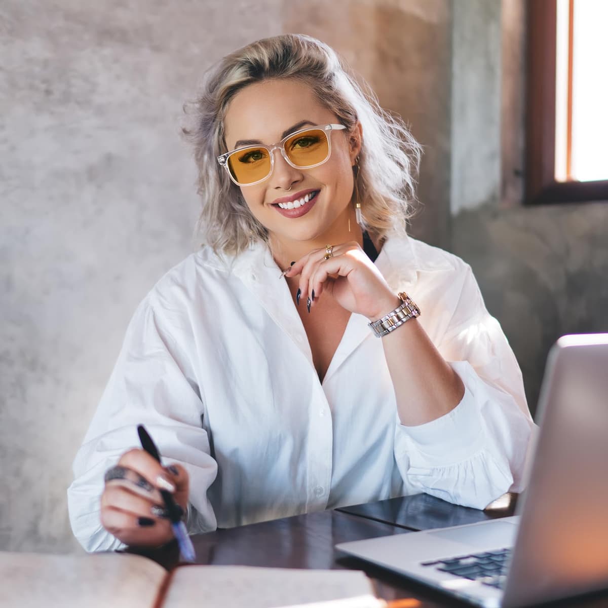 Okany Gafas Bloqueadoras de Luz Azul para Gaming y Jugadores de eSports, con Potente Filtro de Pantalla, Protección Contra Deslumbramiento, Fatiga Ocular y UV400, Gafas para Hombres y Mujeres — view 5