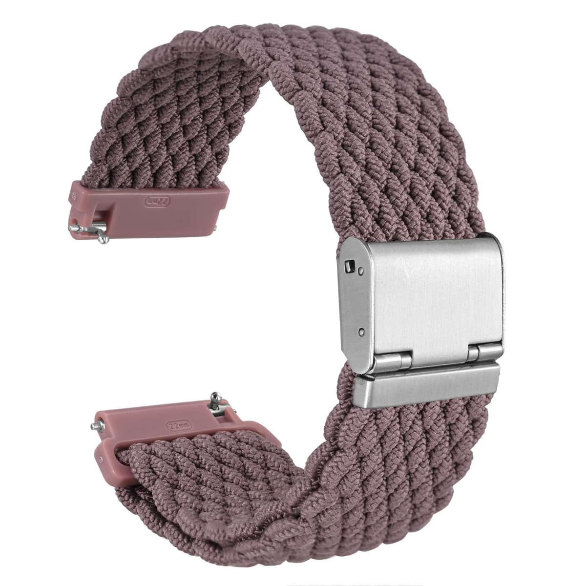 WOCCI Tejido Correas Reloj de Nailon para Hombre y Mujer, Hebilla Ajustable, Liberación Rápida, Trenzado Bandas Deportivas de Repuesto 18mm 19mm 20mm 21mm 22mm — view 14