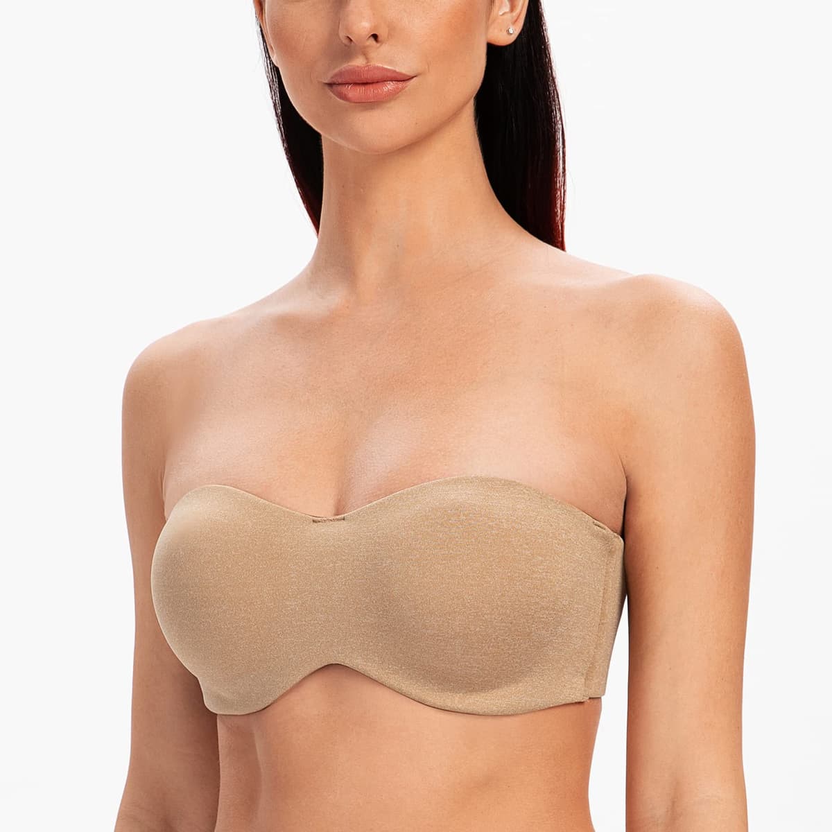 MELENECA Women's Strapless Minimizer Multiway for Large Bust Unlined Seemless Underwire Bandeau Bra — view 3