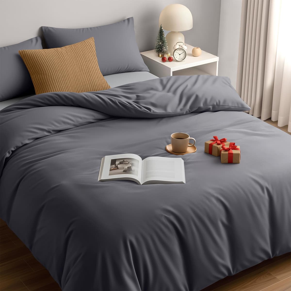 Utopia Bedding Funda Nordica Cama 180 - Microfibra Juego de Funda Nordica 240x260 cm y 2 Fundas de Almohada 65x65 cm (Blanco) — view 28