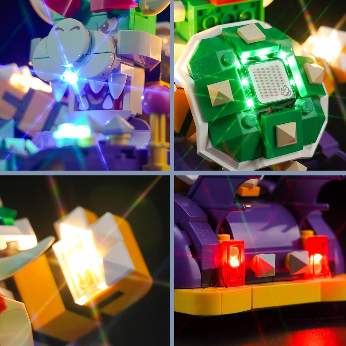 Juego de luces LED para Lego Super Mario Camión Monstruo de Bowser - Set de expansión (sin Lego), Set de iluminación de decoración para Lego 71431 Set de expansión del Coche Músculo de Bowser Juguetes — view 3