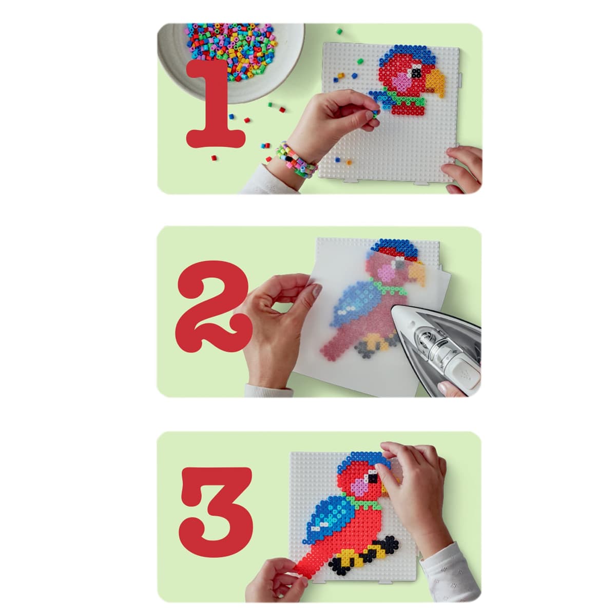 HAMA Bolsa de perlas | Aprox. 1000 cuentas midi fusibles para manualidades y mosaicos | Perlas de fusión para niños creativos 5+ | Juego de arte y decoración | Apricot — view 4
