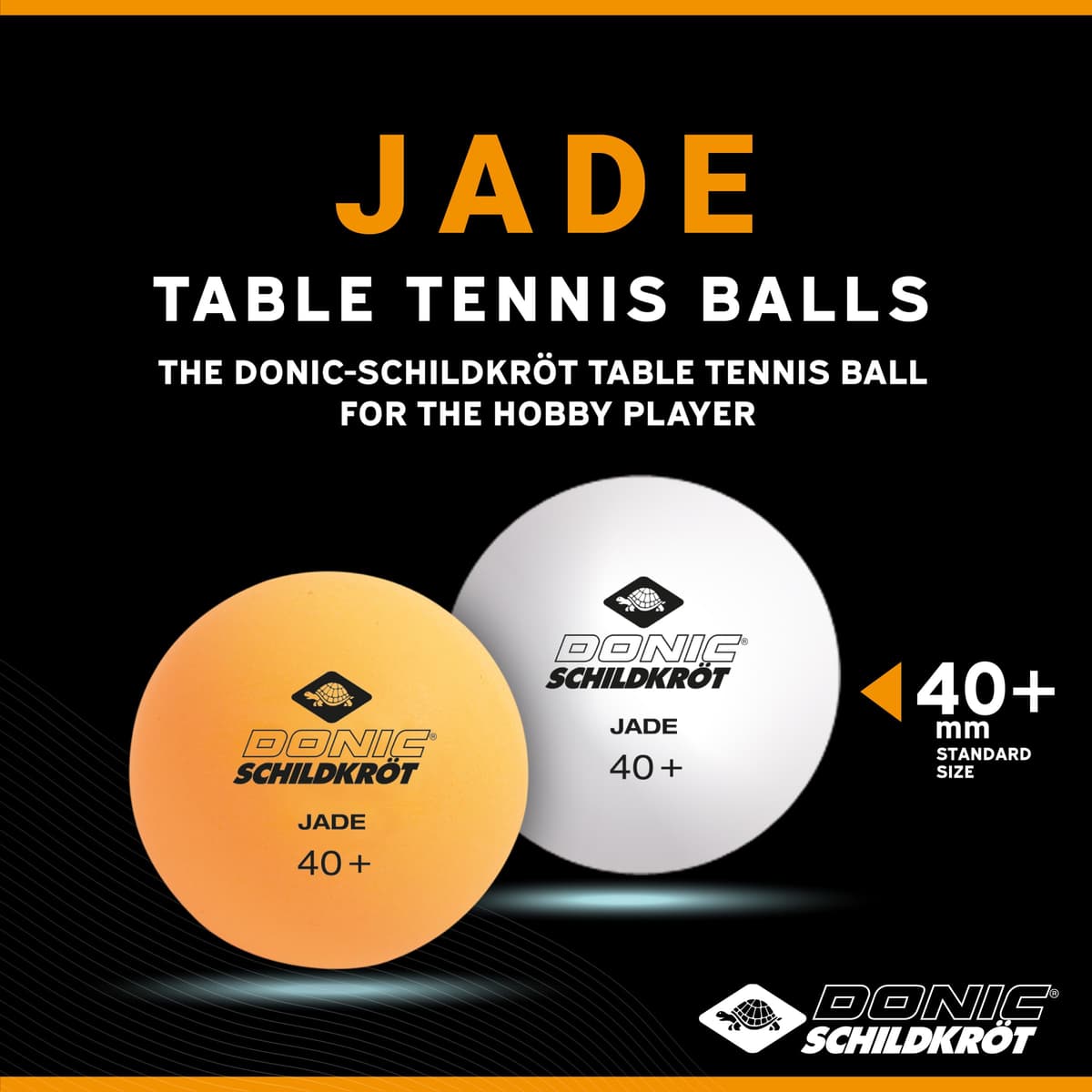 Donic-Schildkröt Pelota de Tenis de Mesa Jade, Calidad Poly 40+ — view 3