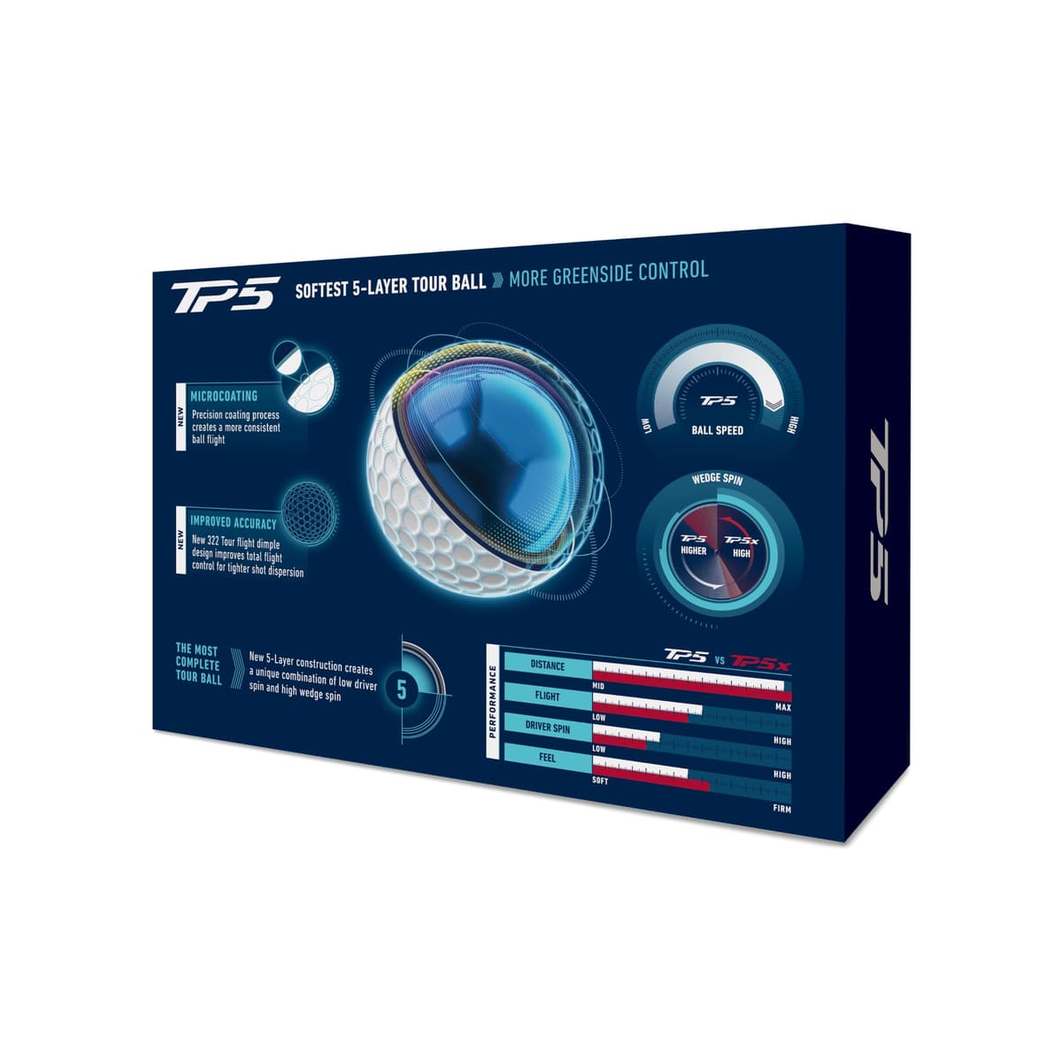 Taylormade Golf TP5 Blanco Una Docena — view 4